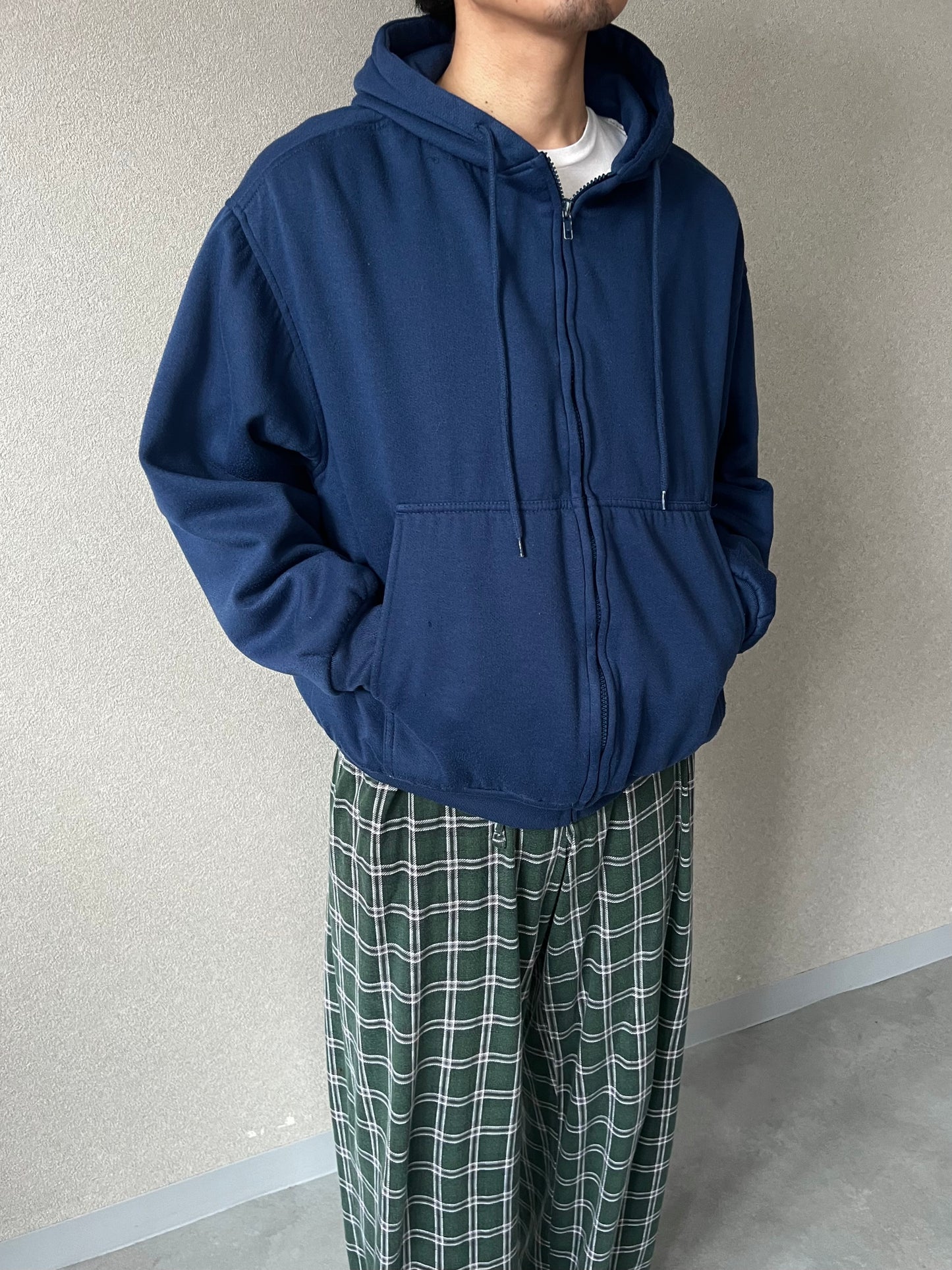 90's Franklin zip up sweat hoodie