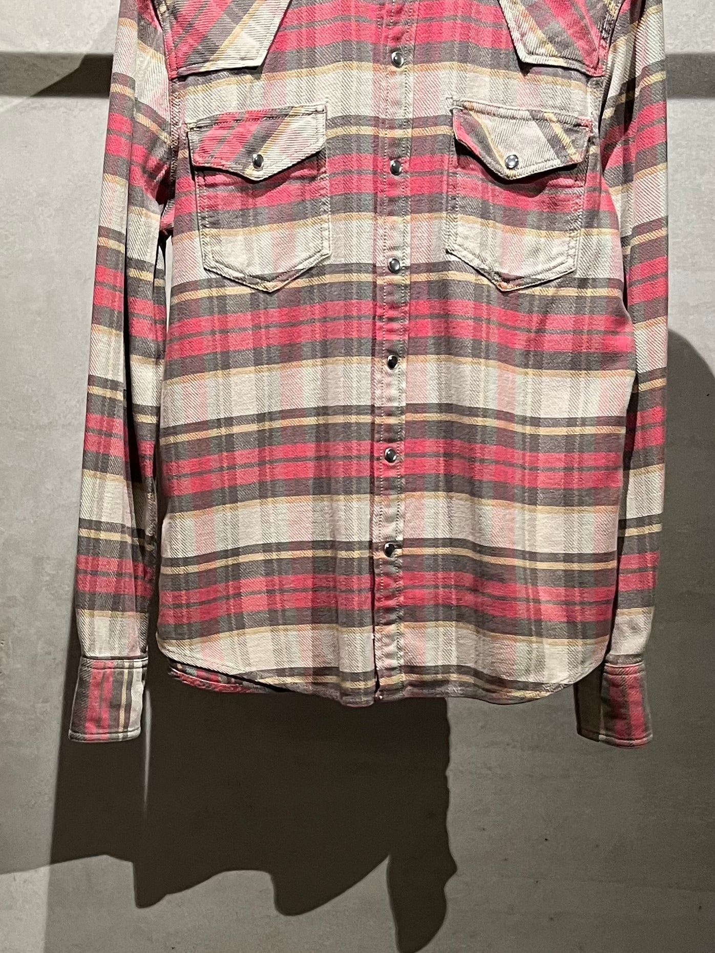70's〜 UNKNOWN western flannel shirt