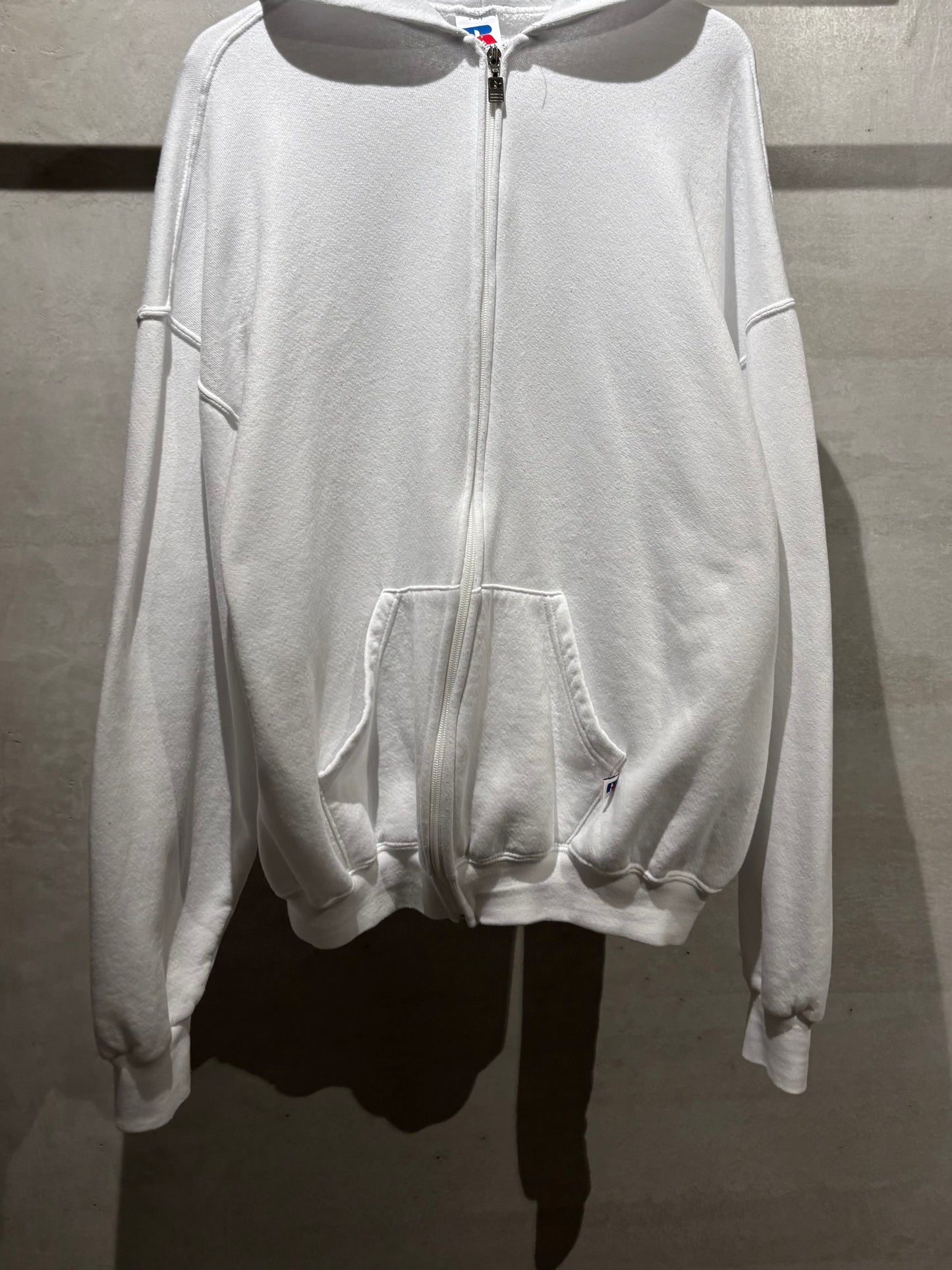 90's RUSSELL zip up sweat hoodie