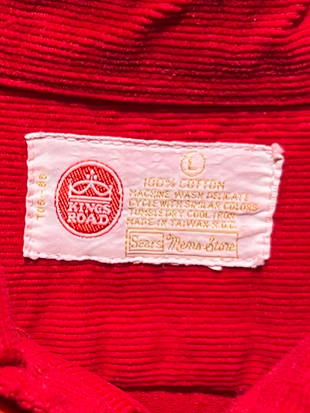 70's KINGS ROAD corduroy shirt