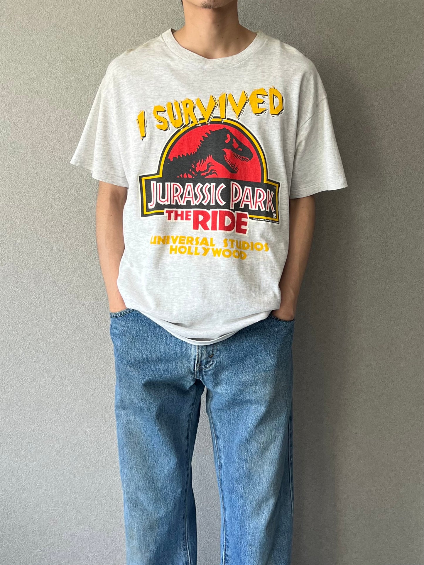 90's JURASSIC PARK printed t-shirt "Made in USA"