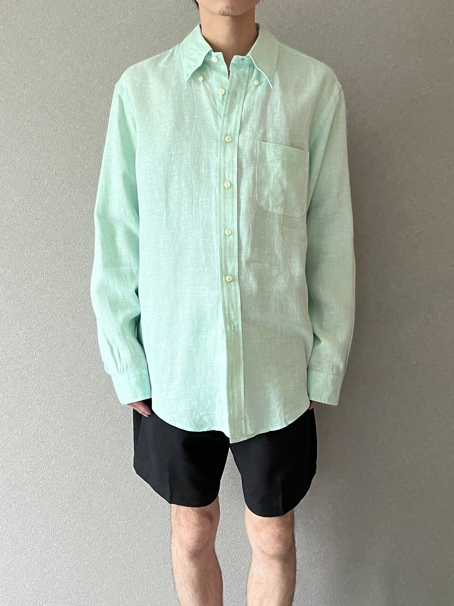 00's Brooks Brothers linen BD shirt