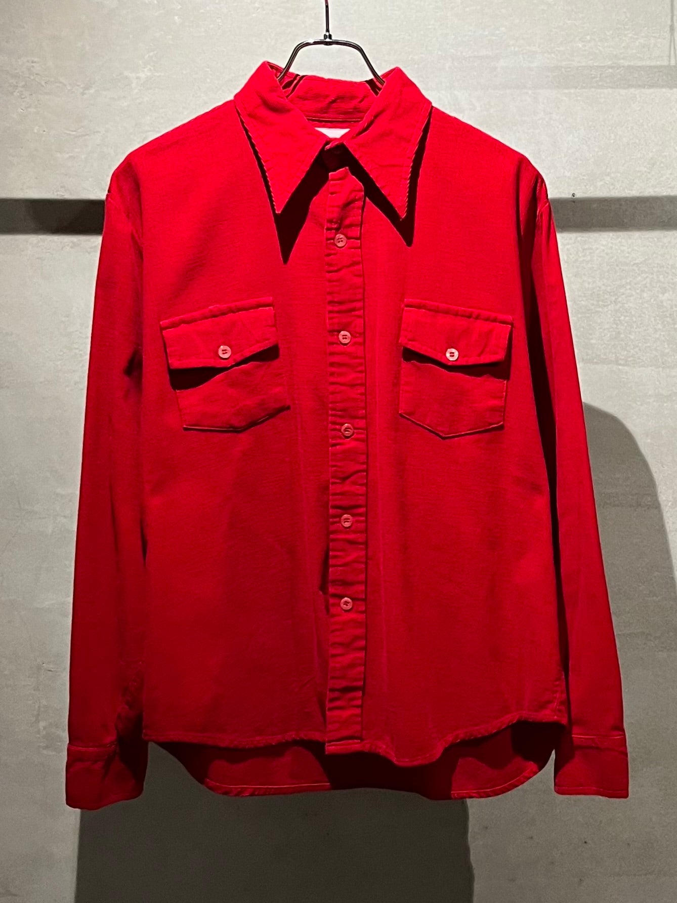 70's KINGS ROAD corduroy shirt