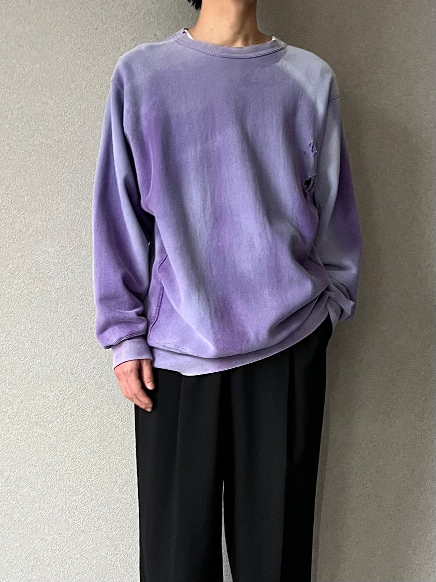 90's Champion marble dyeing REVERSE WEAVE