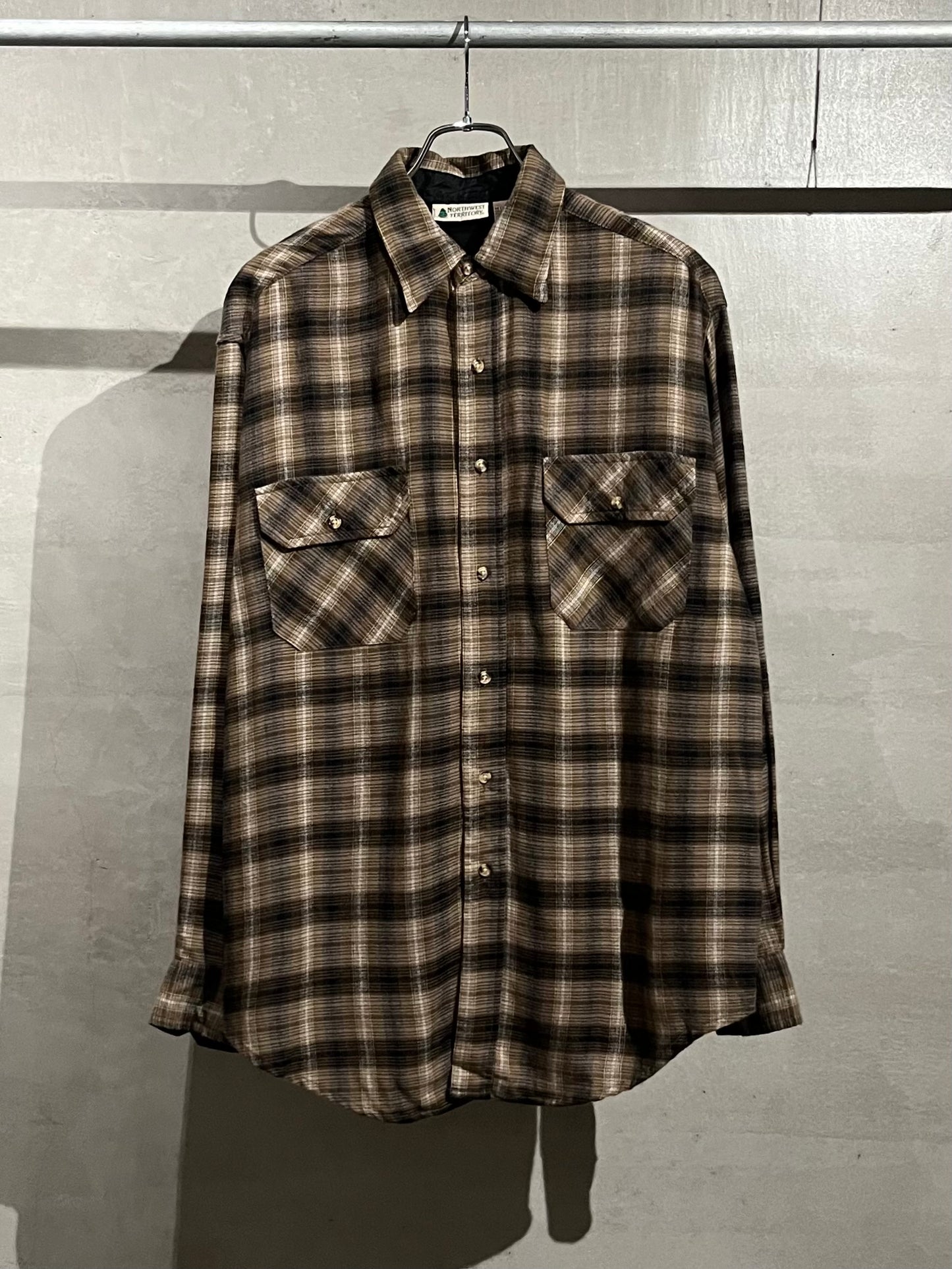 80's NORTHWEST TERRITORY acrylic flannel shirt