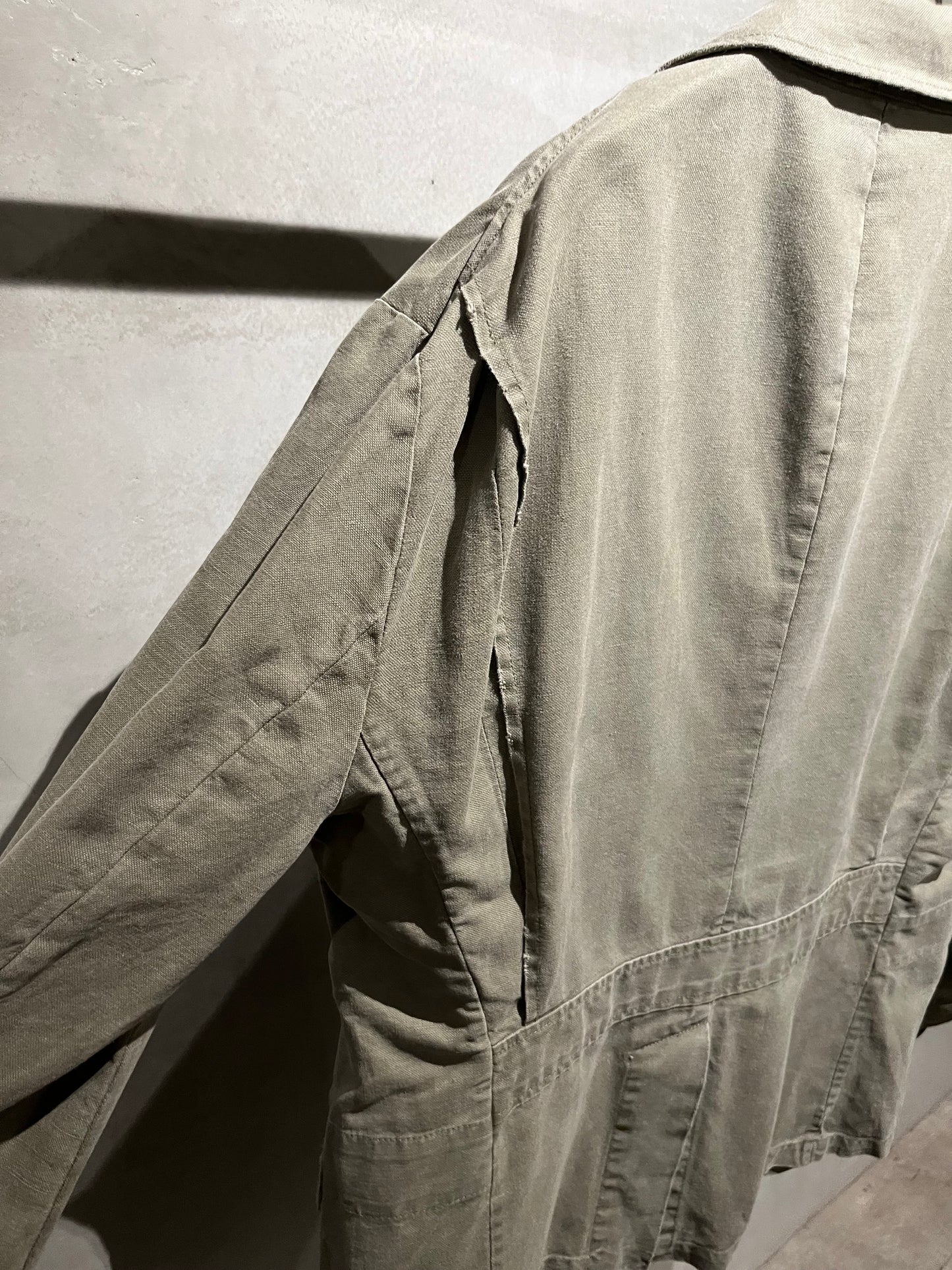 90's Polo Ralph Lauren cotton × linen tailored jacket