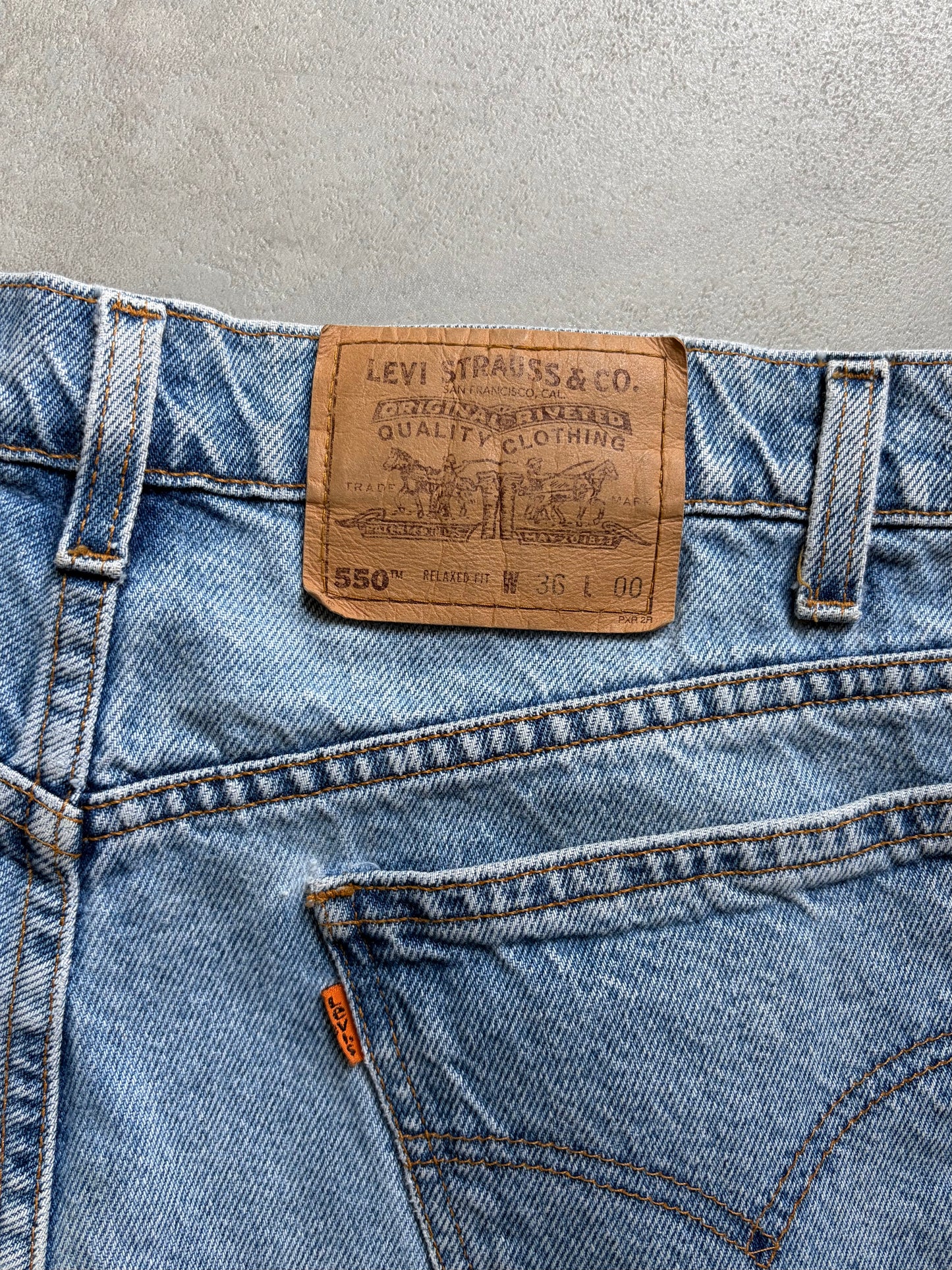 90's Levi's 550 denim shorts “Made in MEXICO”