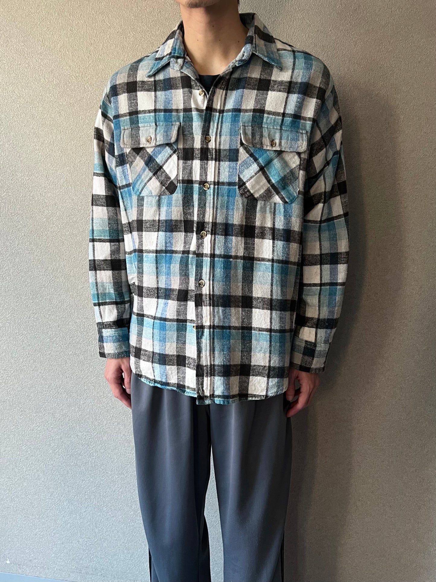 80's BIG YANK flannel shirt
