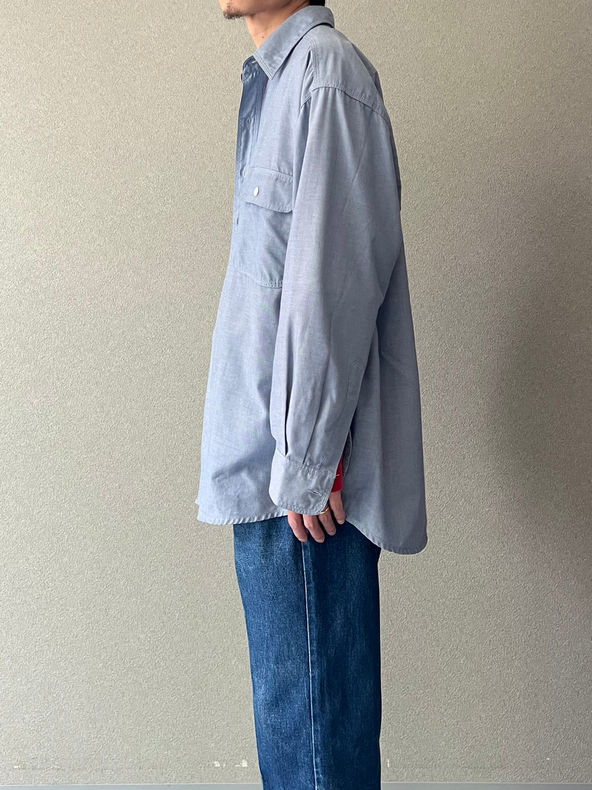 90's FIVE BROTHER chambray shirt