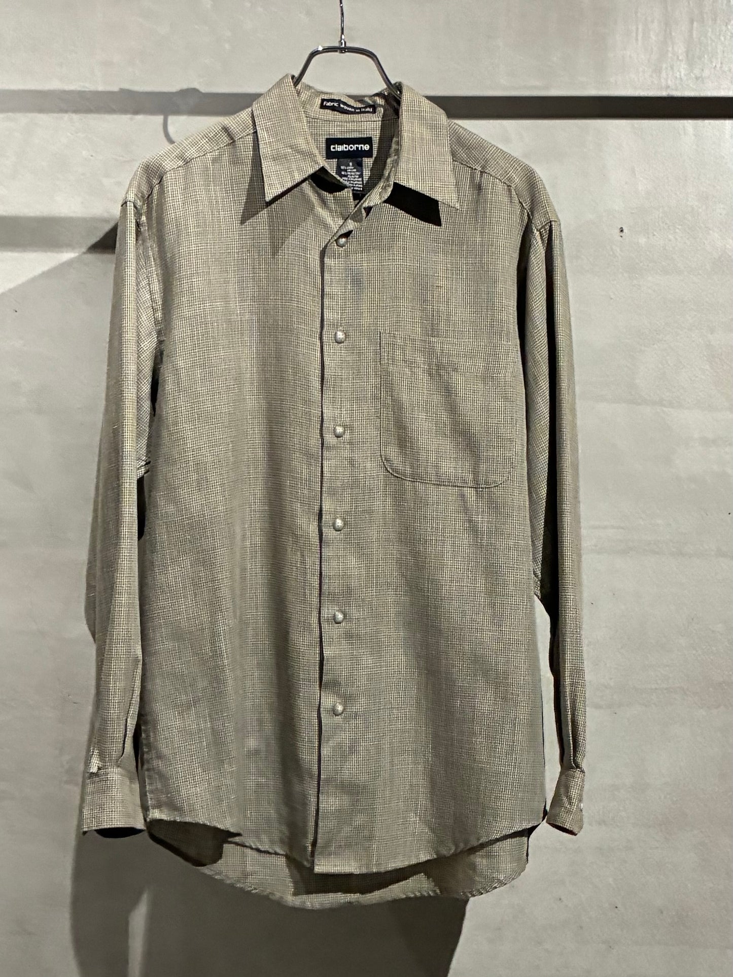 00's claiborne linen shirt