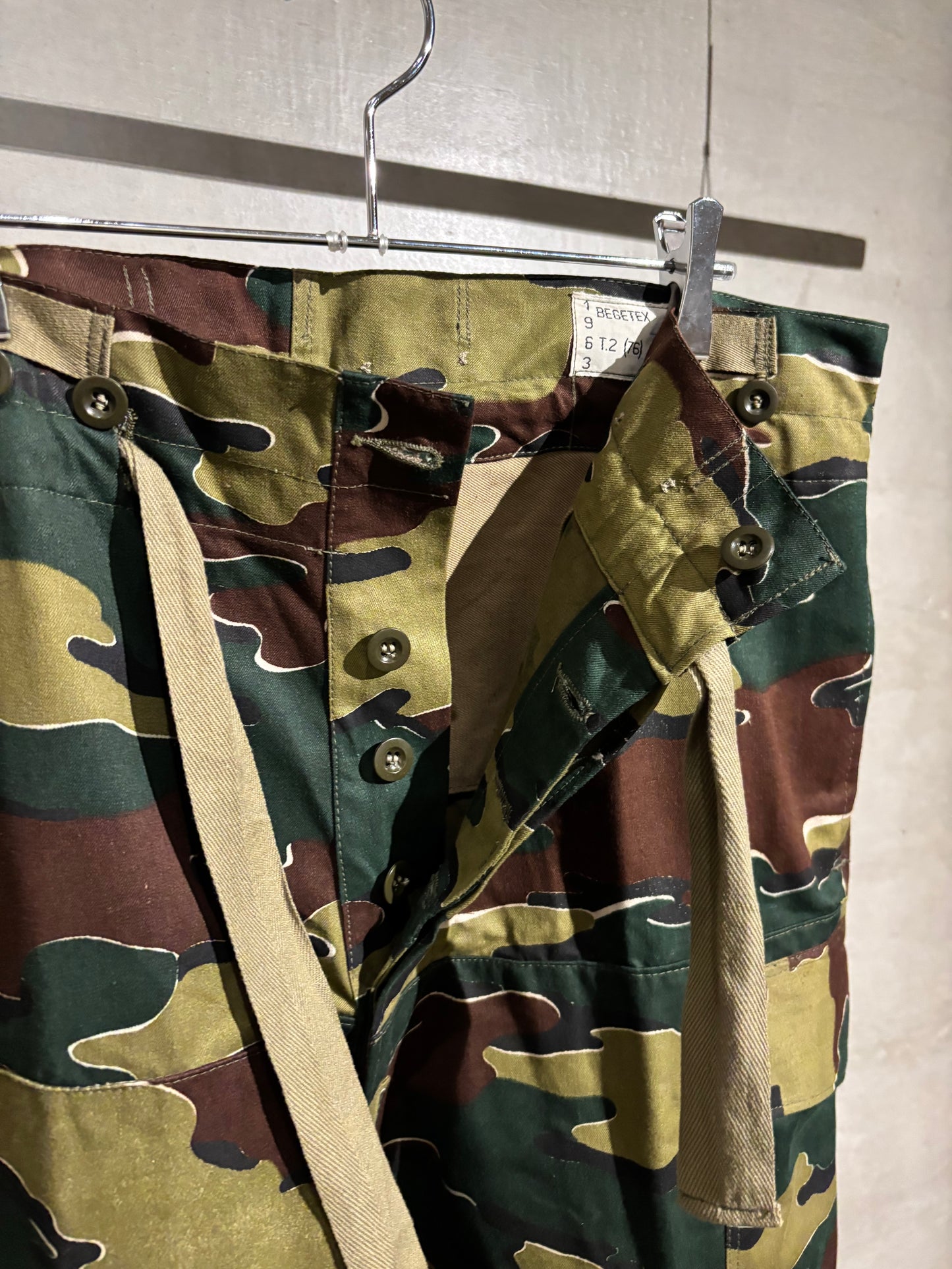 60's BELGIAN AIRFORCE M-58 jigsaw camo cargo pants