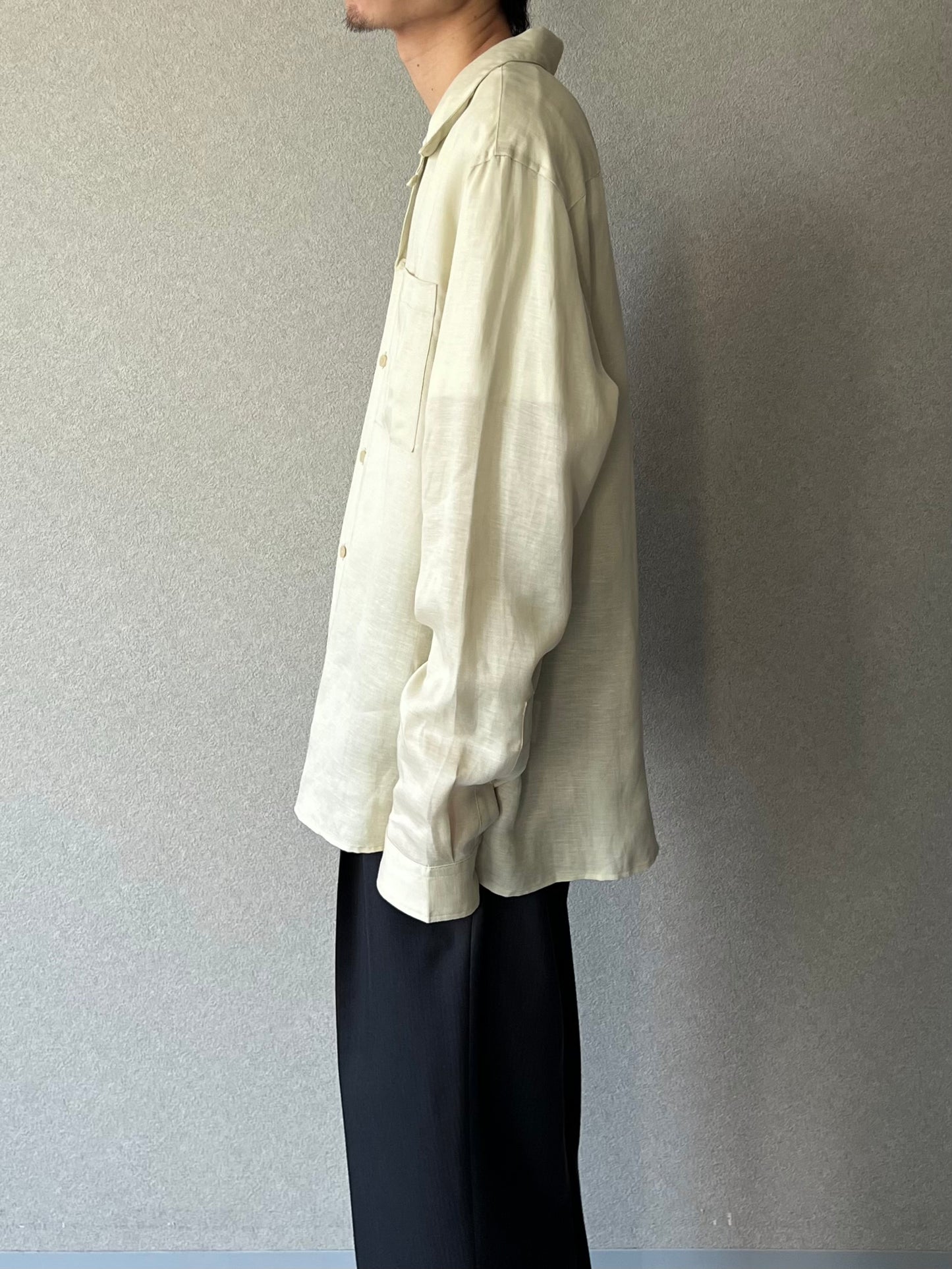 10's I・N・C linen open collor shirt