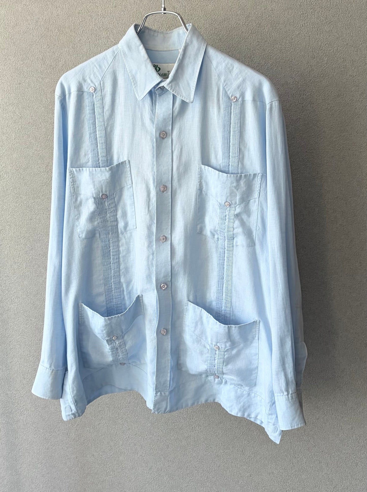 90's PANABRISA corona linen guayabera shirt “Made in PANAMA”