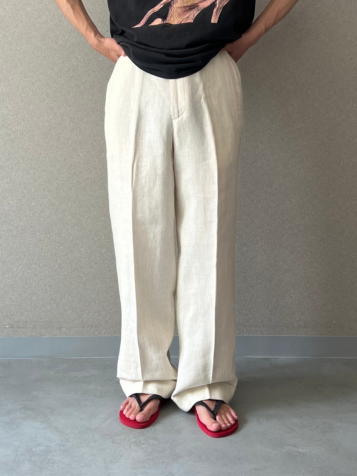 90's zanella linen slacks “Made in ITALY”