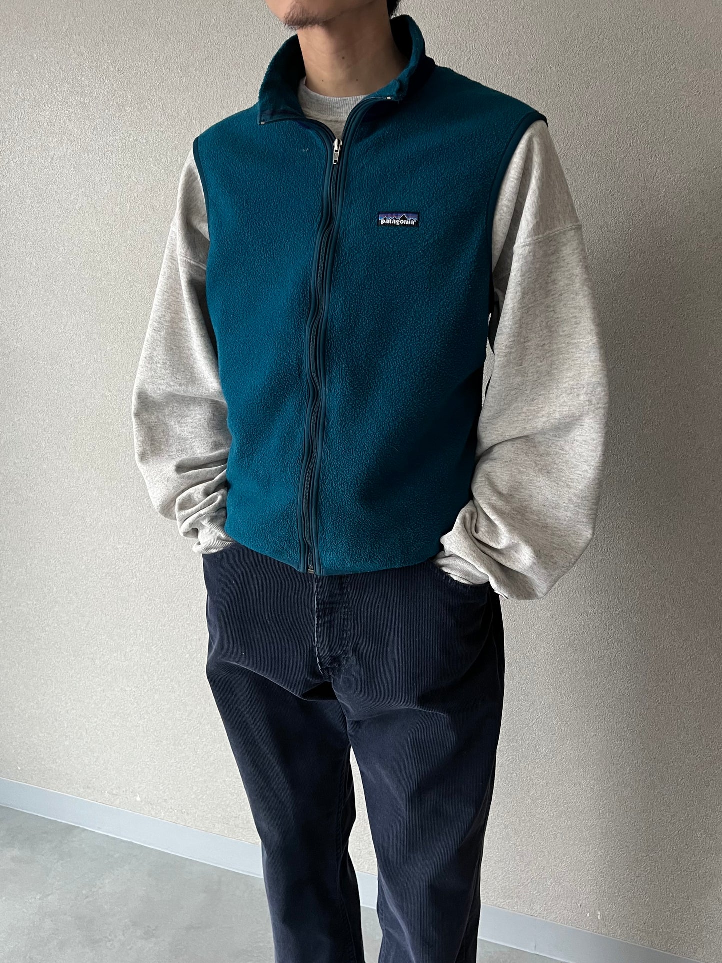 90's patagonia fleece vest "MADE in USA"