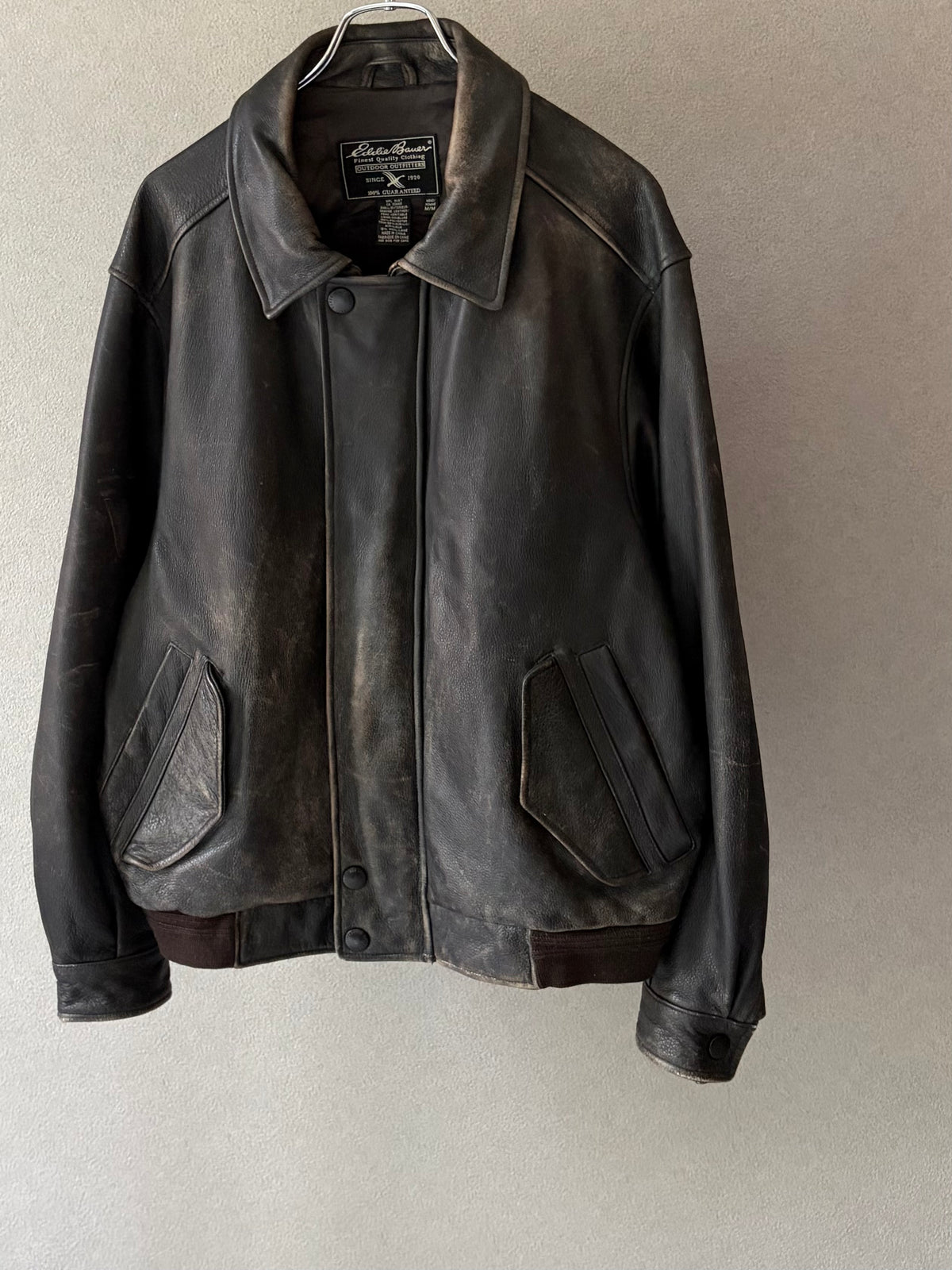 00's Eddie Bauer leather jacket