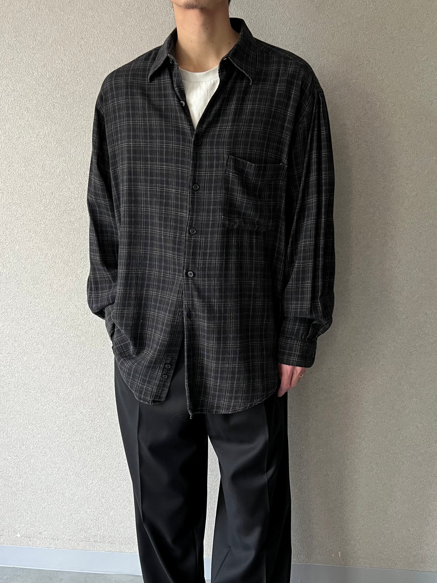 90's PERRY ELLIS rayon shirt