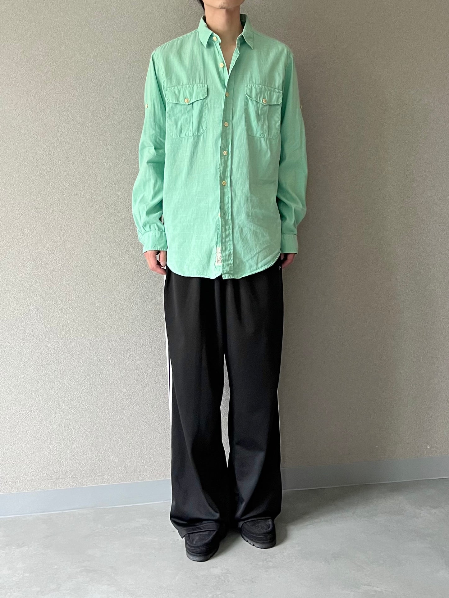 90's Polo Ralph Lauren linen safari shirt