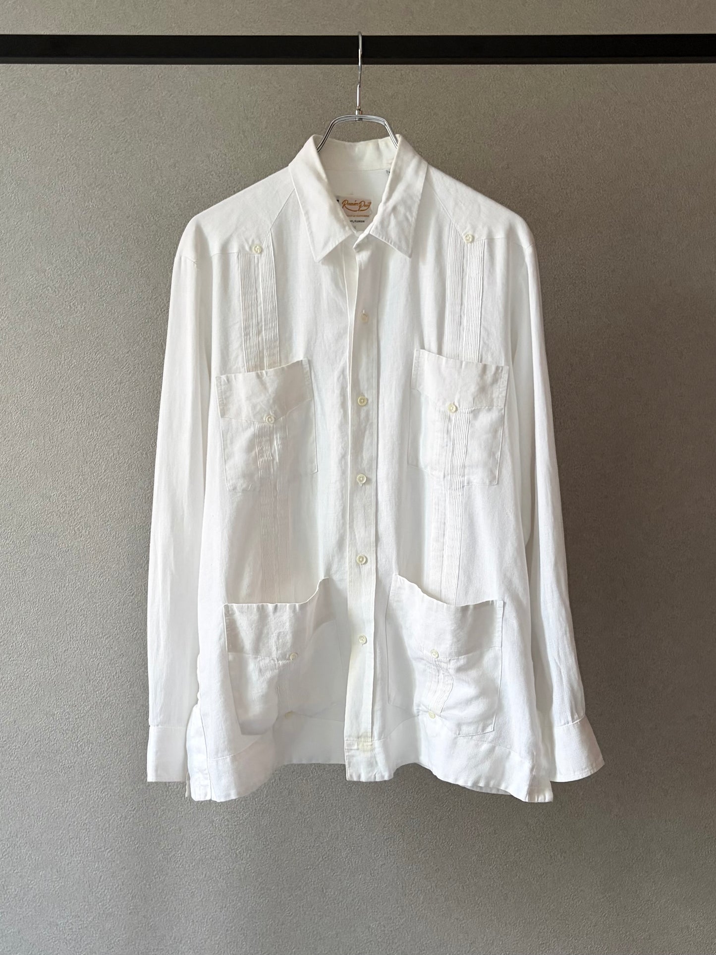 90's Ramon Puig linen guayabera shirt