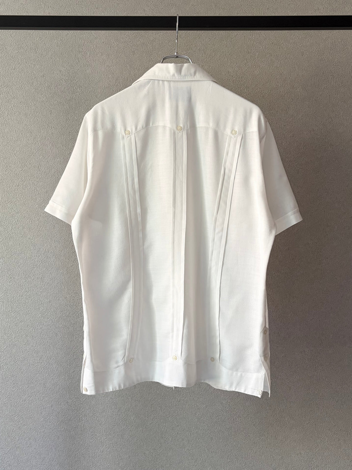 70's〜 Presuel open collar guayabera shirt