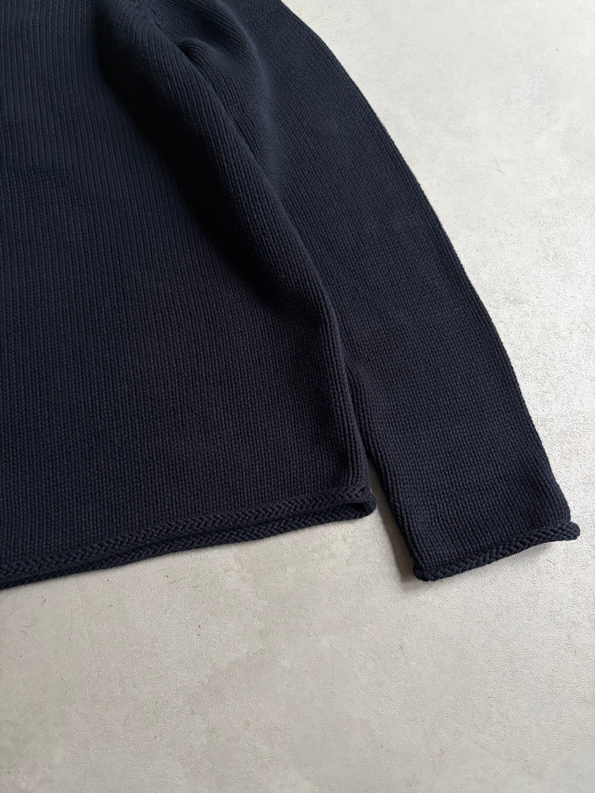 00's J.CREW roll neck cotton knit sweater