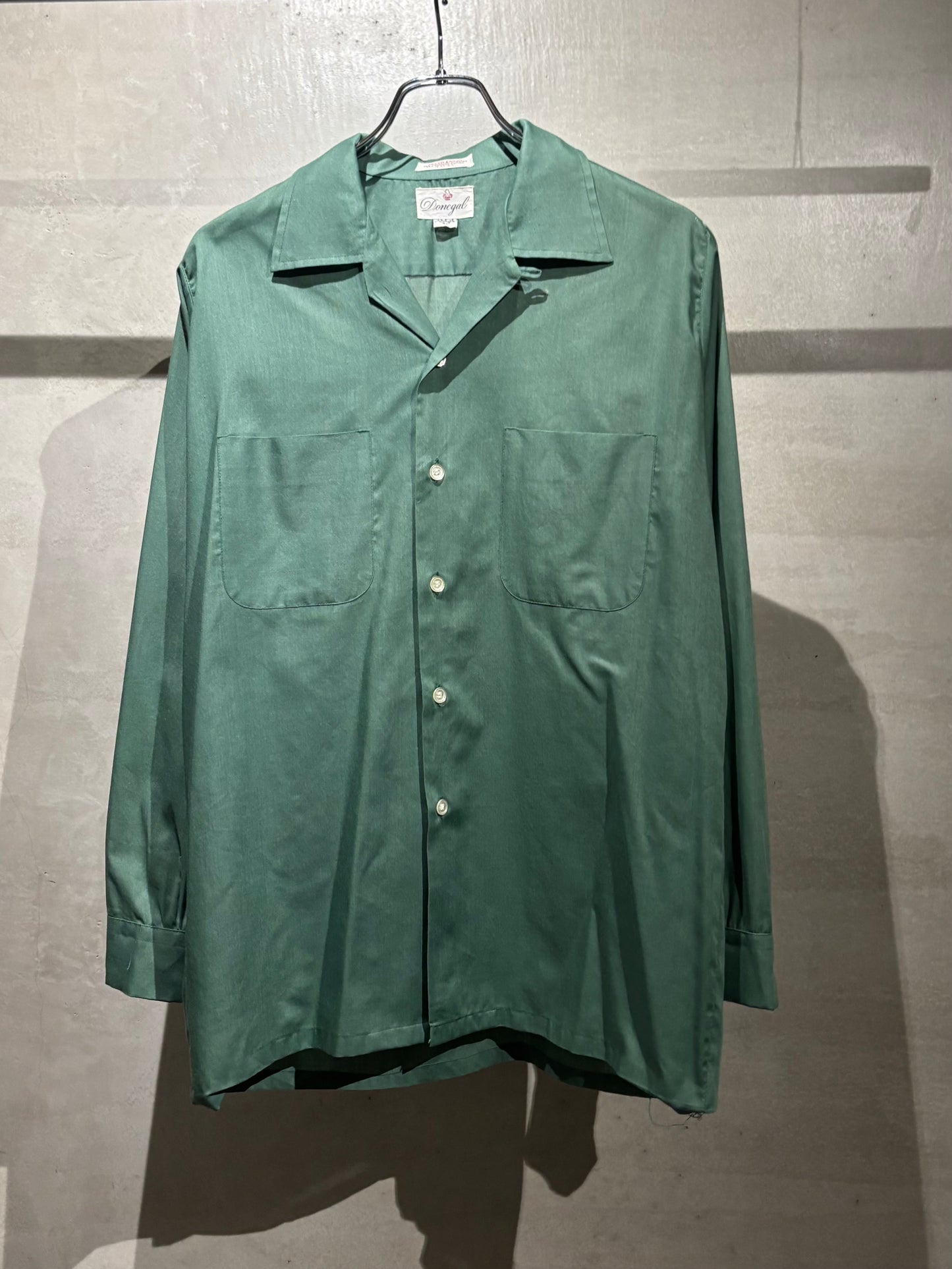 60's Donegal vintage open collar shirt