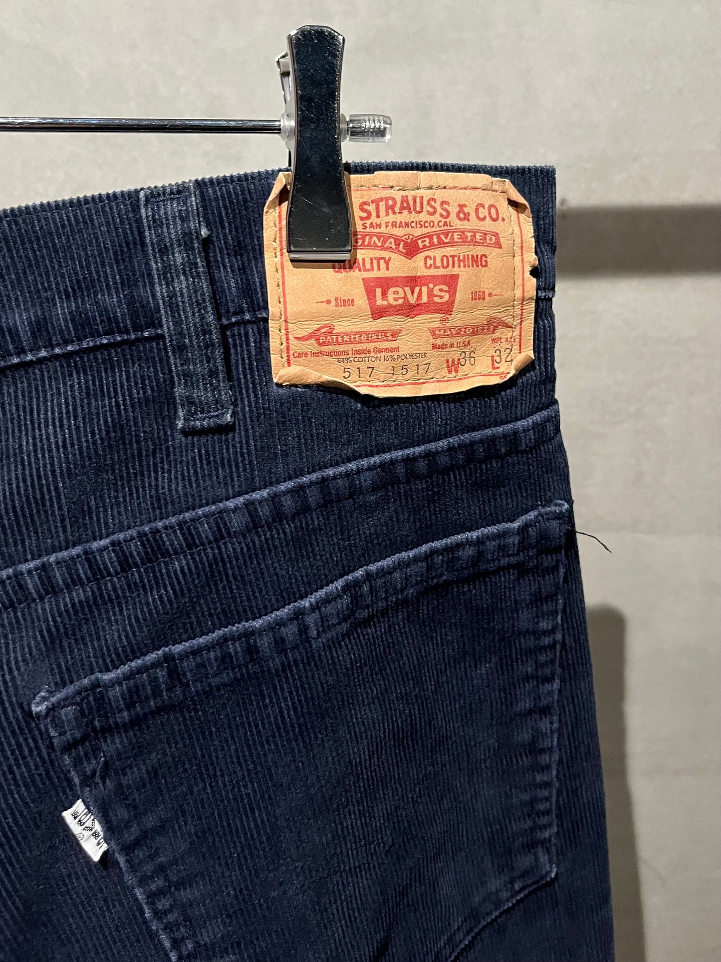 80's Levi's 517 corduroy pants “Made in USA”
