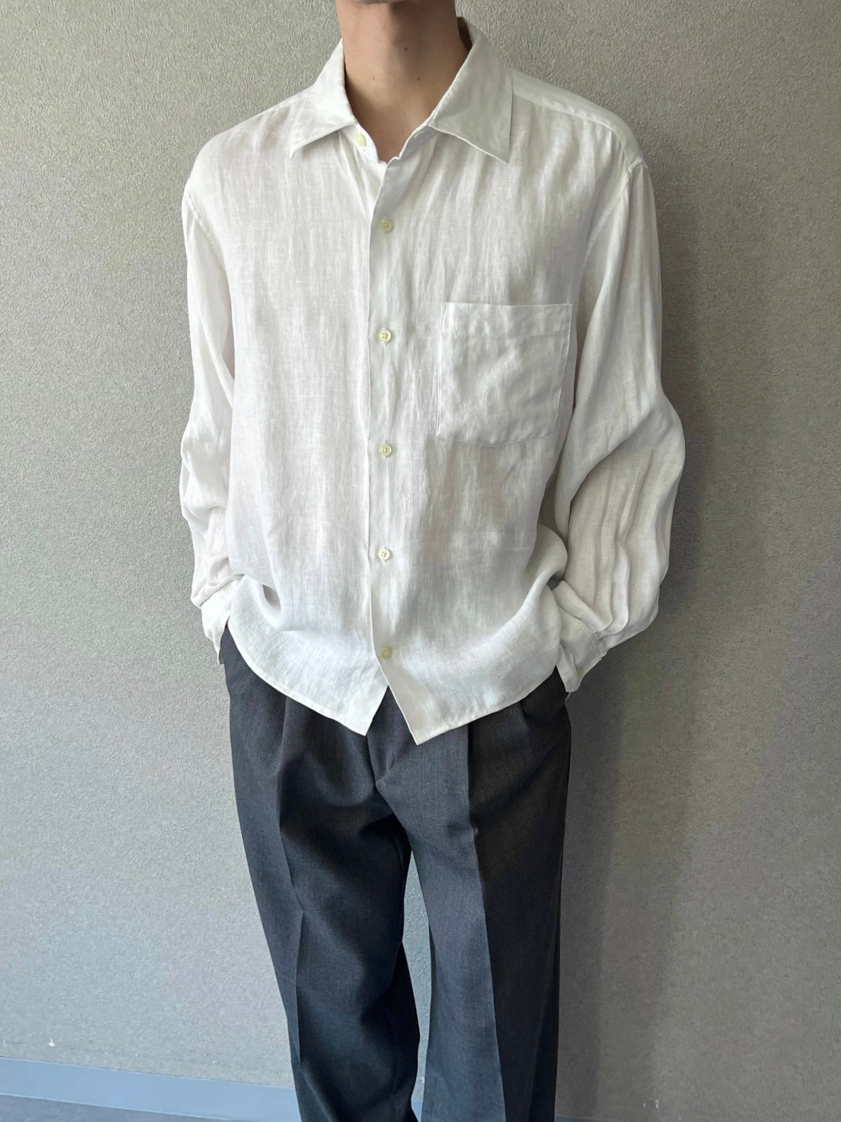 00's BANANA REPUBLIC linen shirt