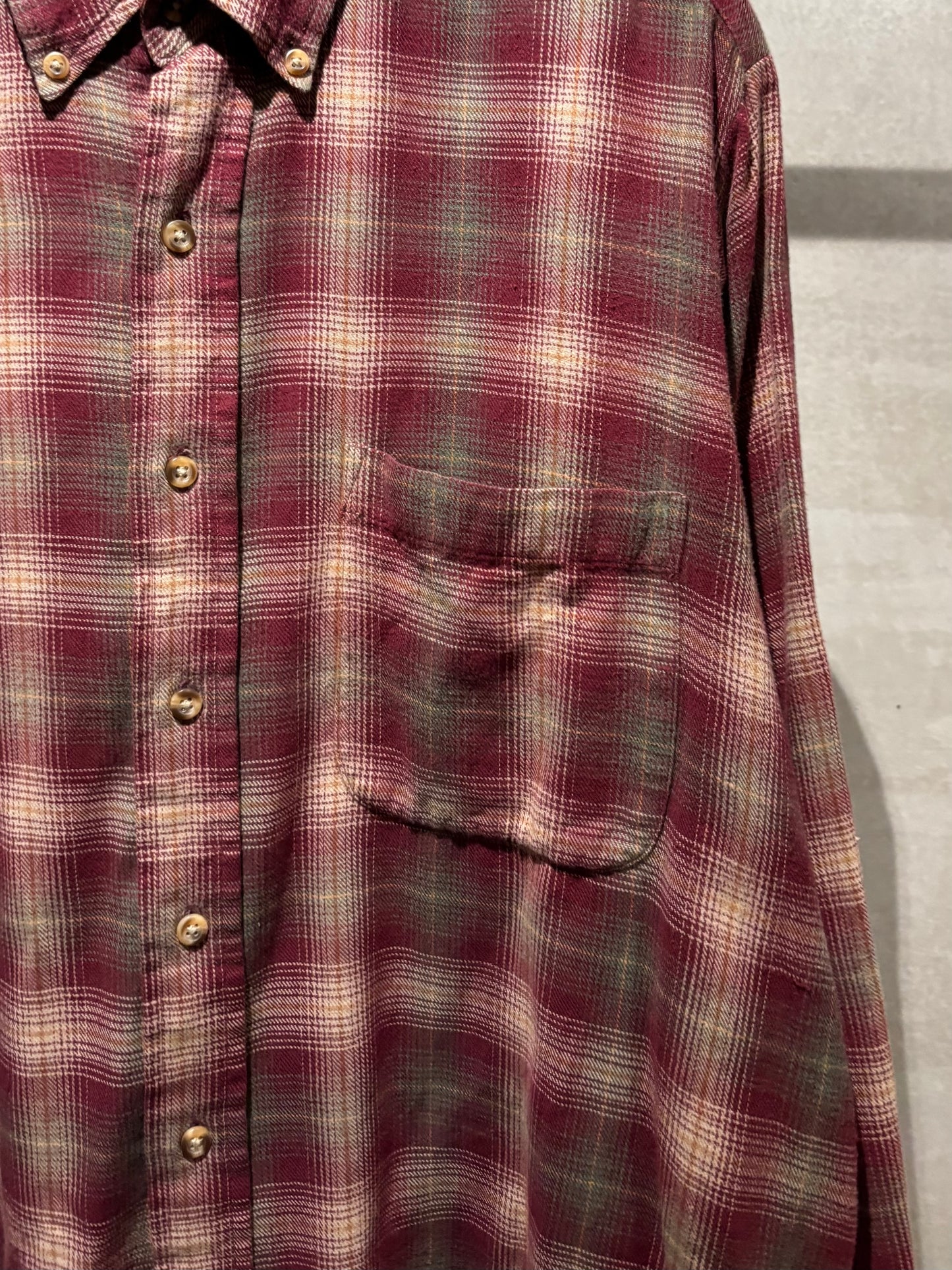 00's JOHN ASHFORD flannel shirt