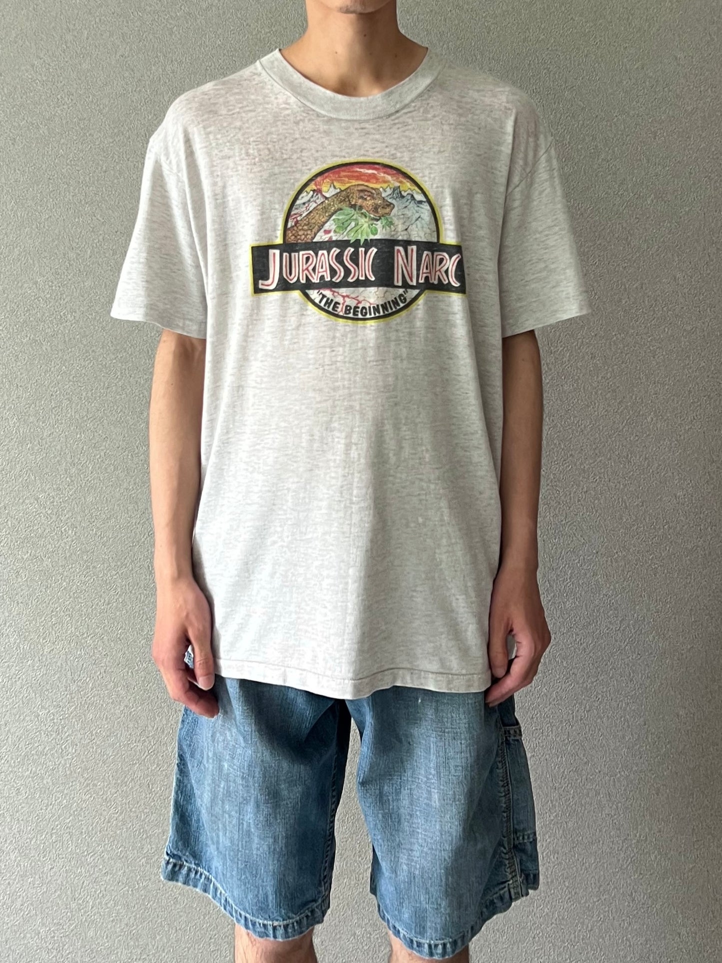 90's JURASSIC NARC printed t-shirt