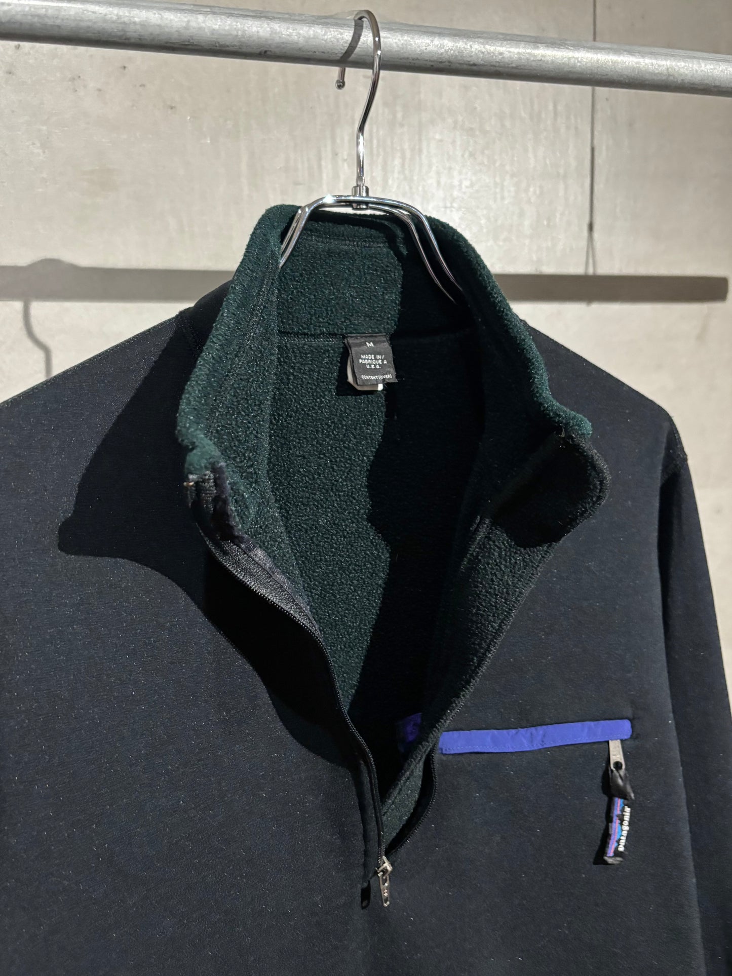 90's patagonia fleece pullover “Made in USA”