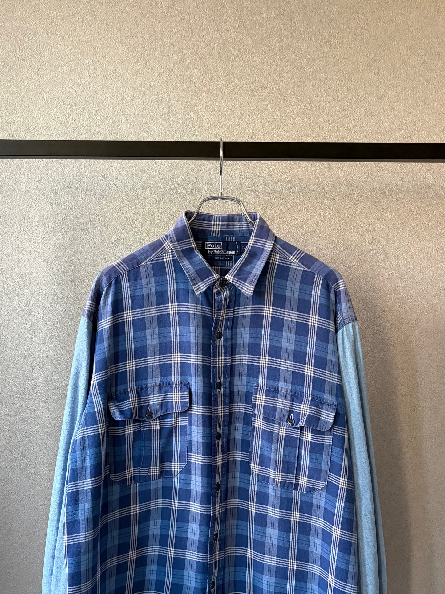 80's〜 Polo Ralph Lauren chambray switching safari shirt
