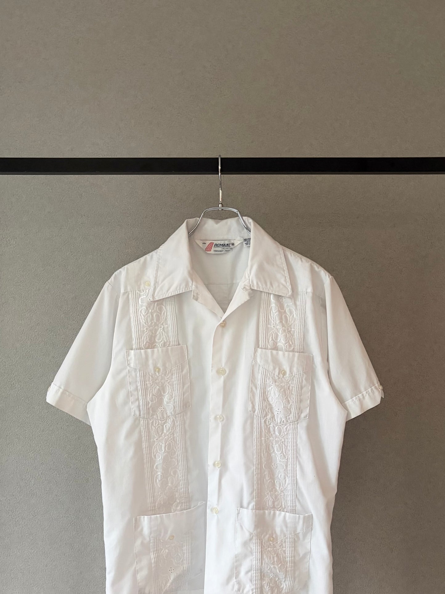 80's ROMANI S/S guayabera shirt