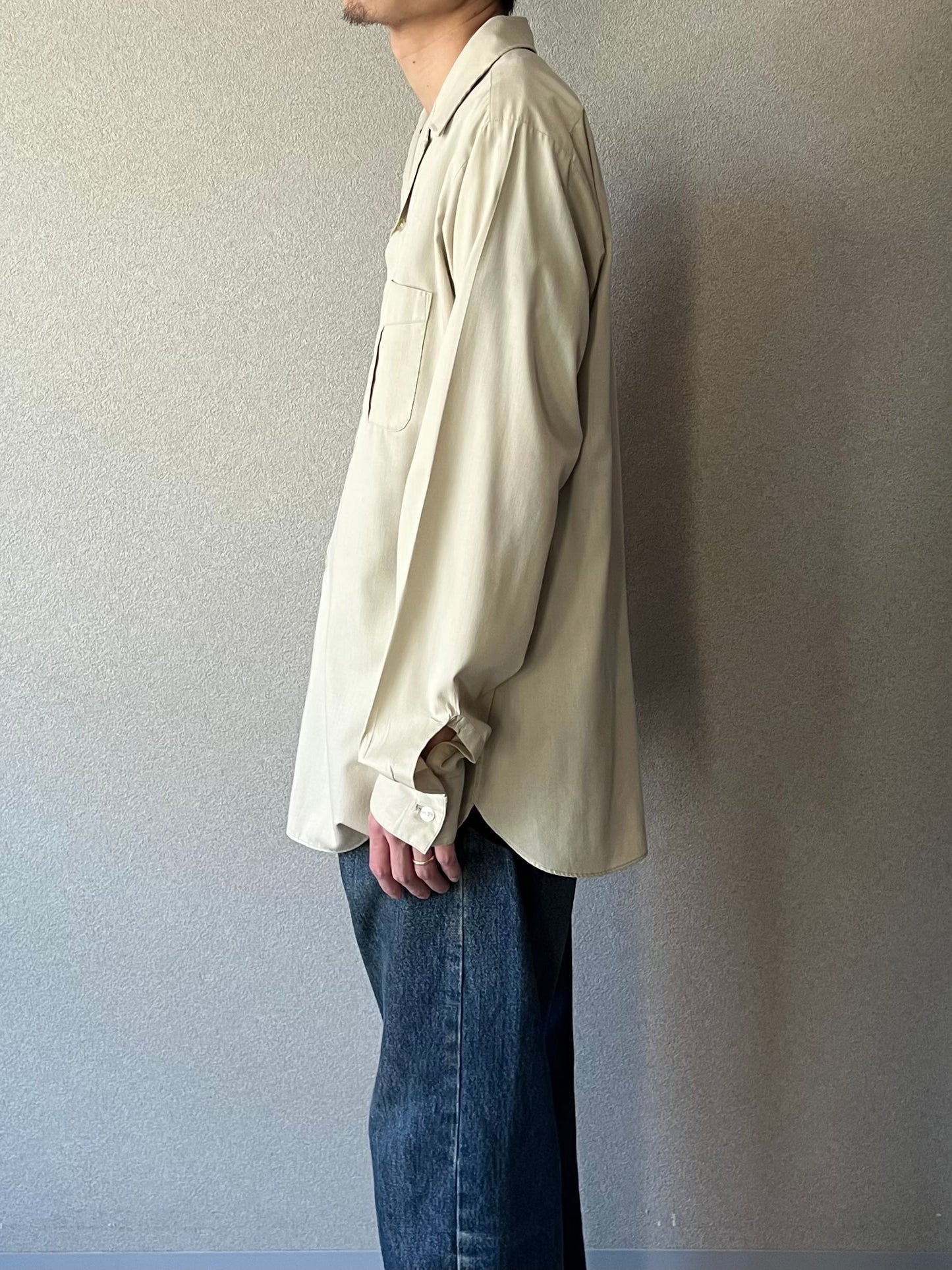 60's〜 ARROW open collar shirt "Made in USA"