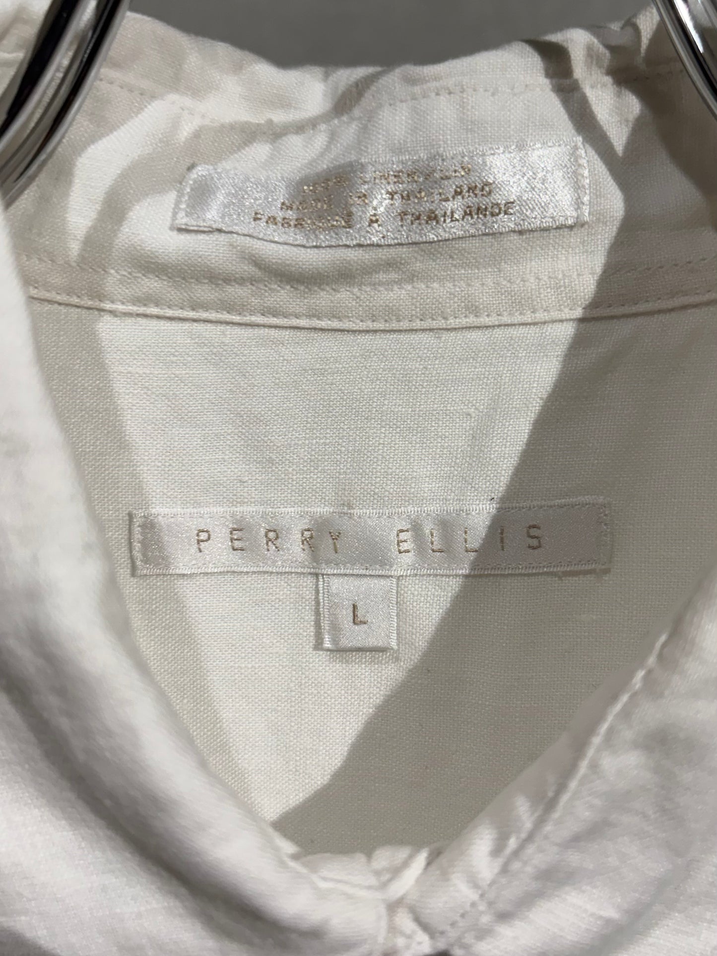 90's PERRY ELLIS linen shirt