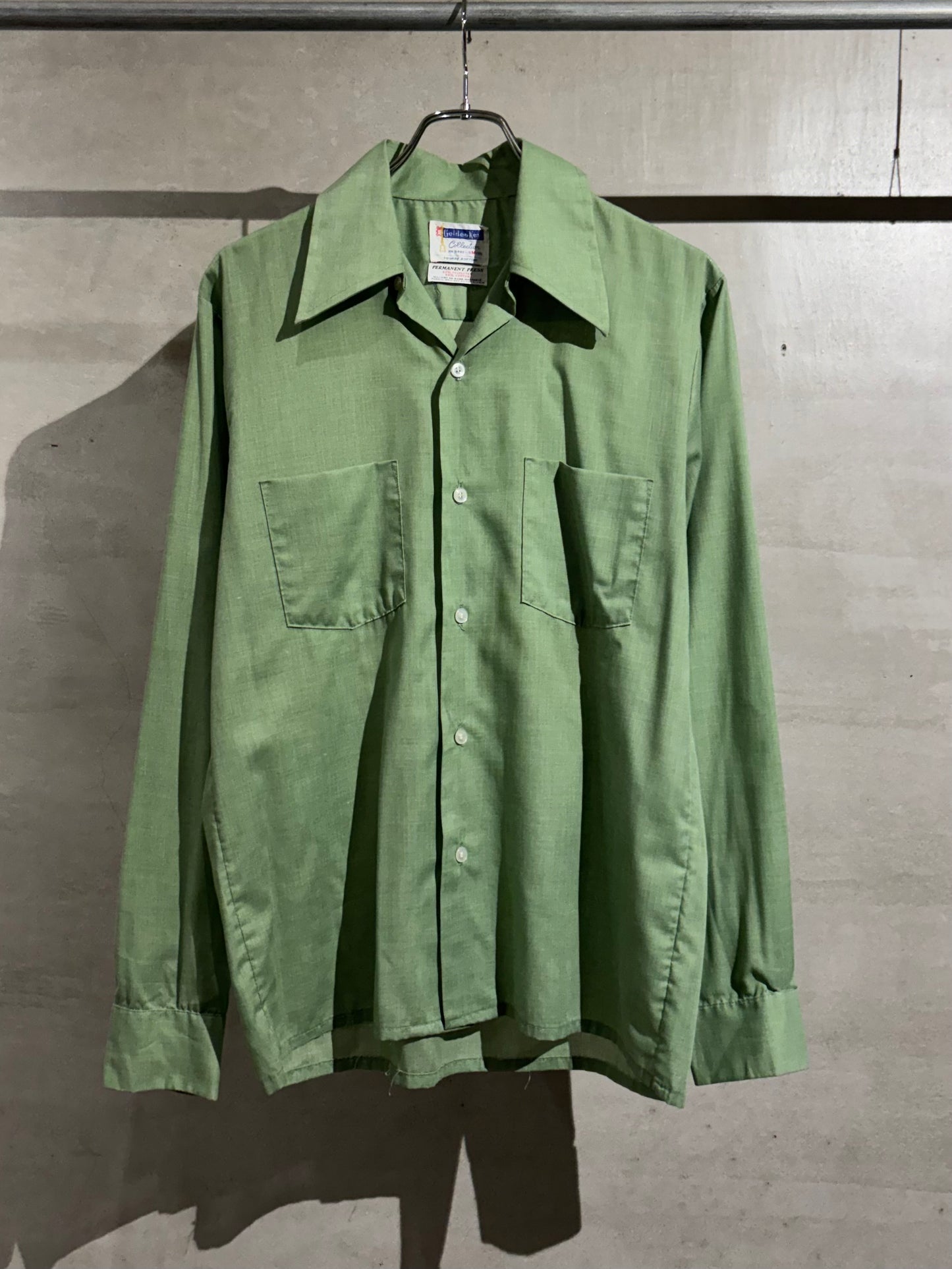 60's〜 Golden Key open collar shirt