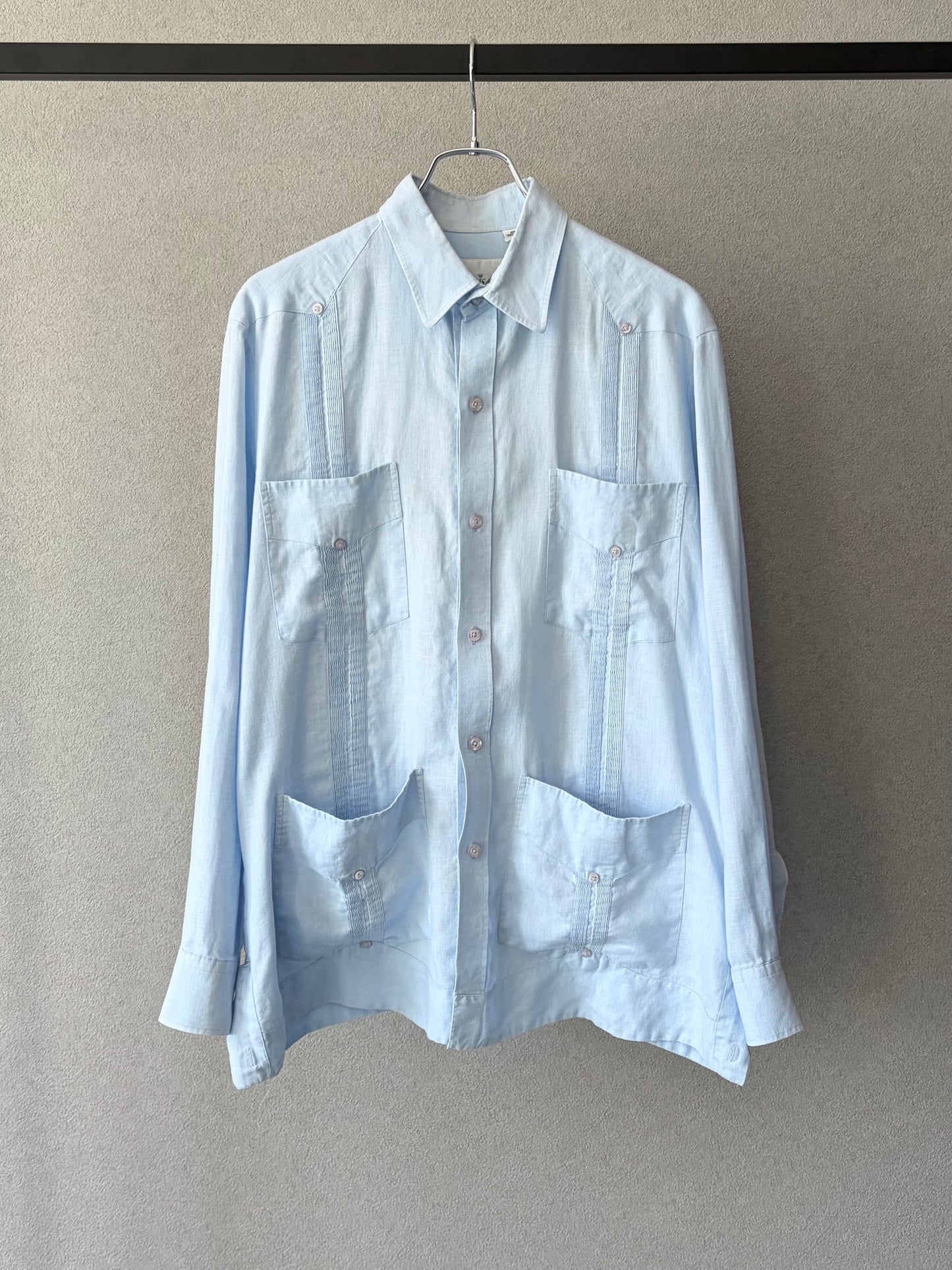 90's PANABRISA corona linen guayabera shirt “Made in PANAMA”