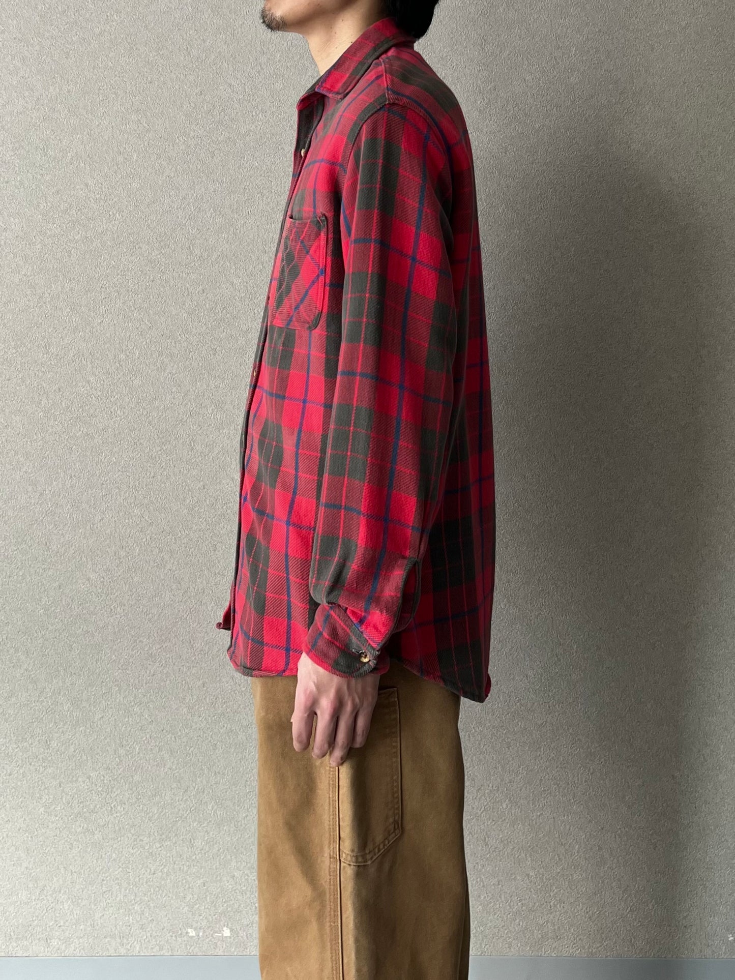 80's ST. JOHN'S BAY flannel shirt “Made in PORTUGAL”