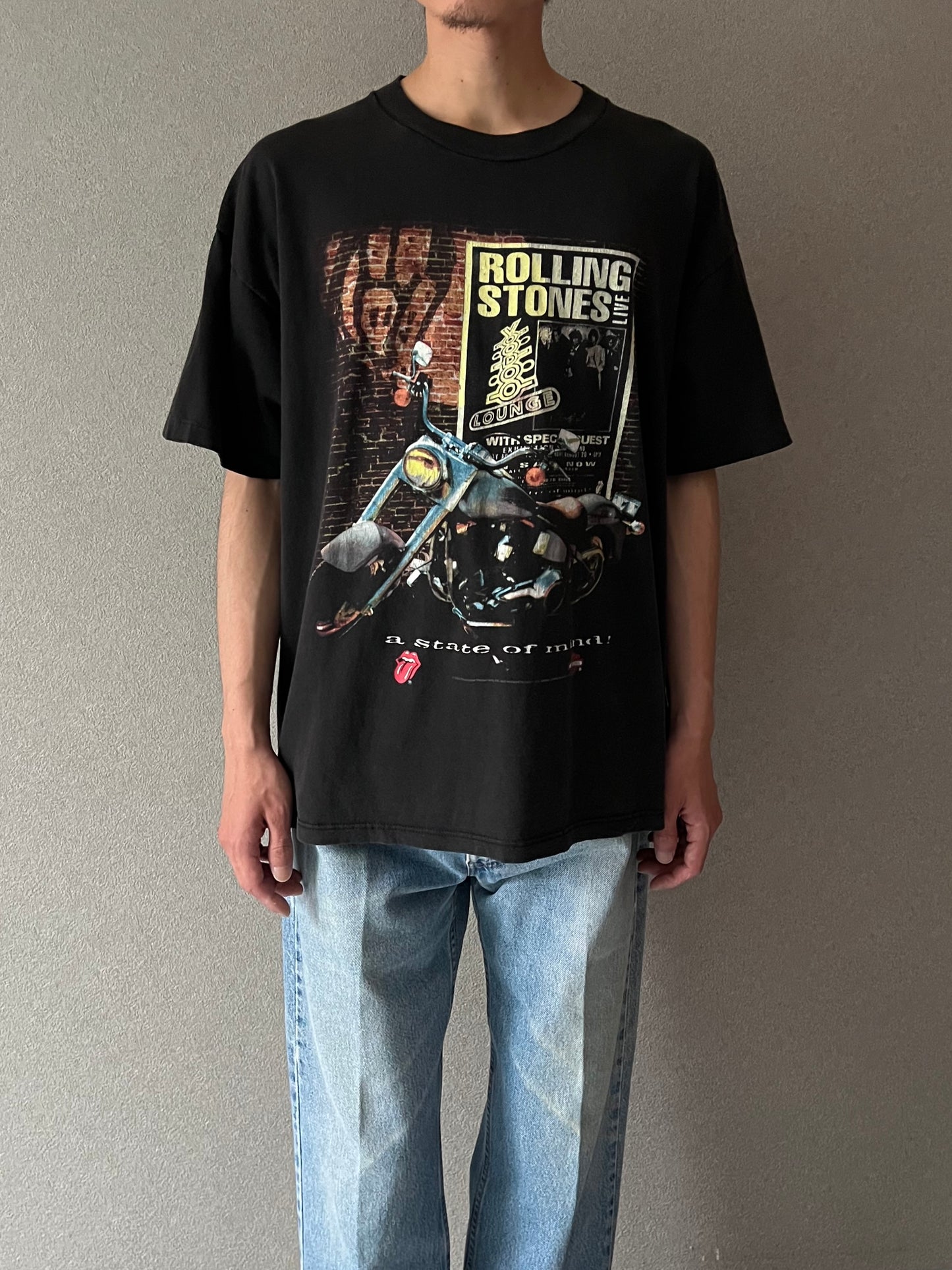 90's The Rolling Stones × Harley-Davidson t-shirt "Made in USA"