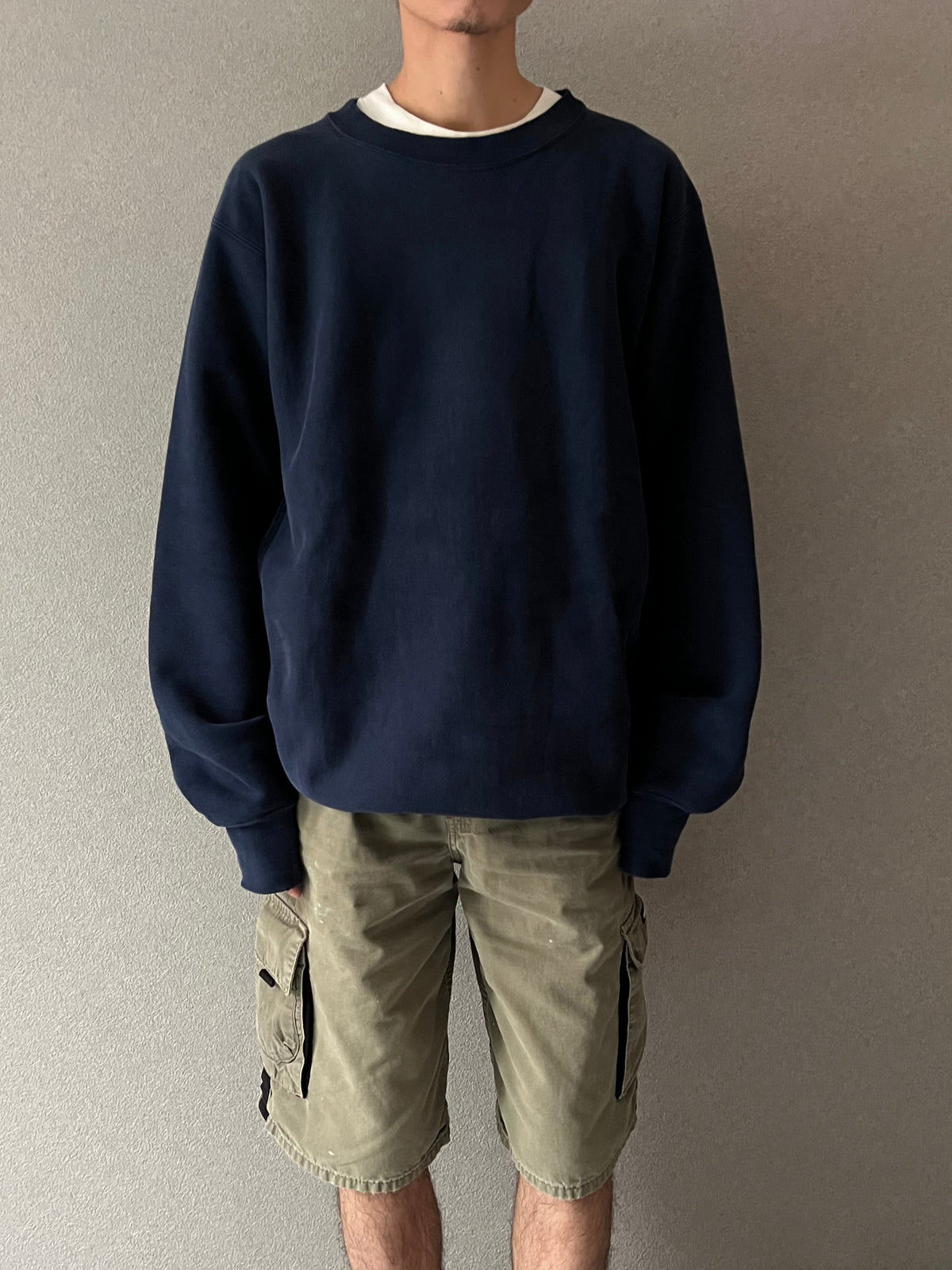 90's LANDS' END × Champion REVERSE WEAVE “Made in USA”