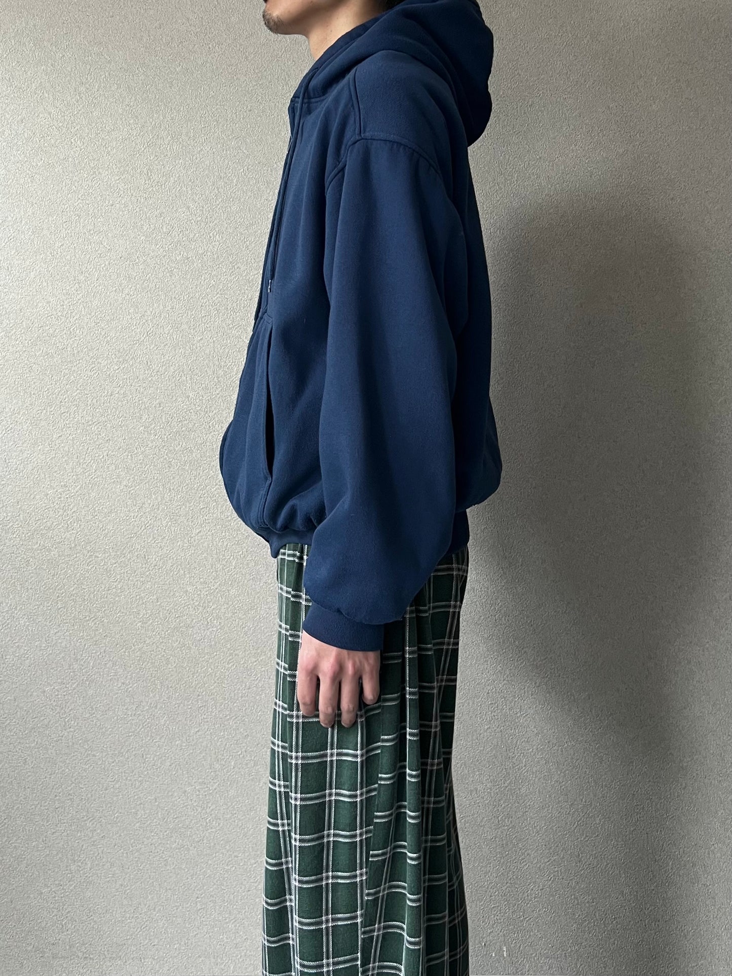 90's Franklin zip up sweat hoodie