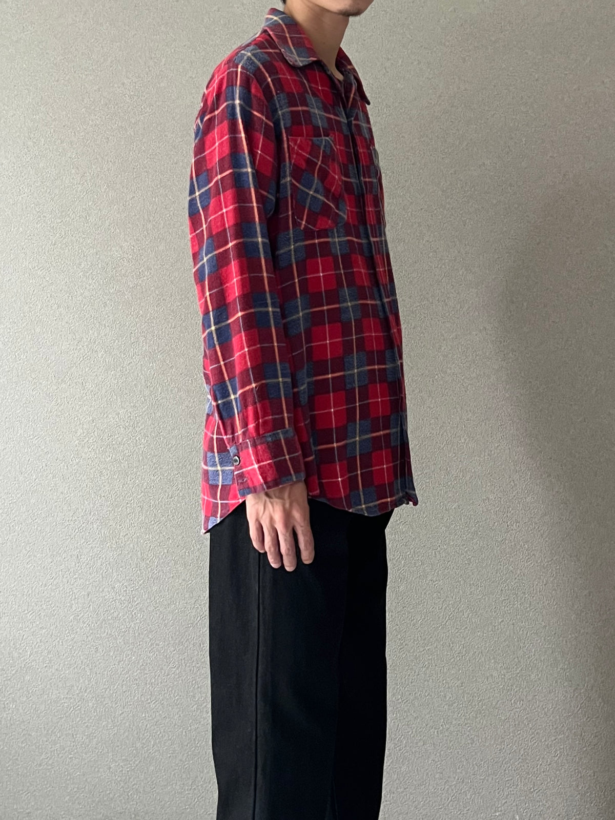 70's Custom Shirts printed flannel shirt