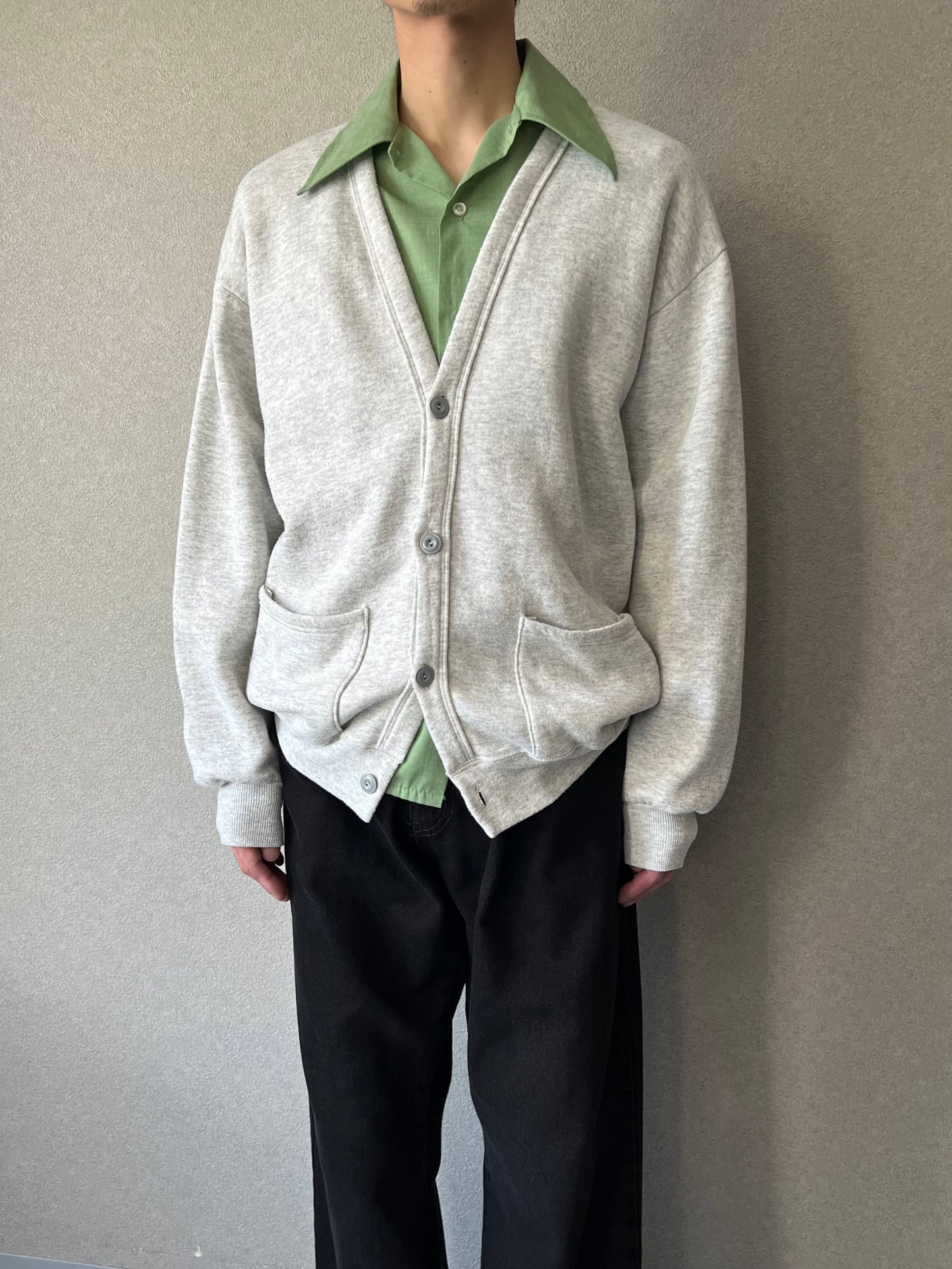90's JERZEES sweat cardigan “Made in USA”