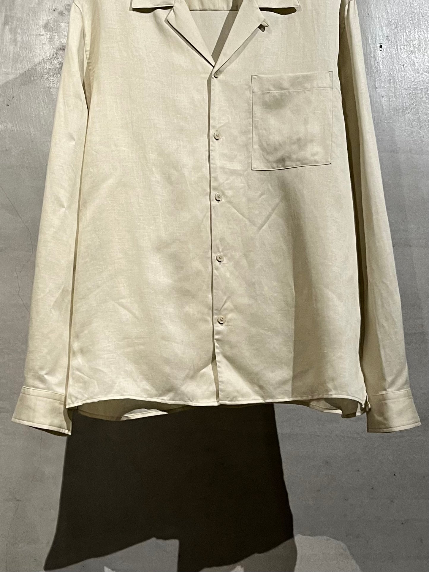 10's I・N・C linen open collor shirt