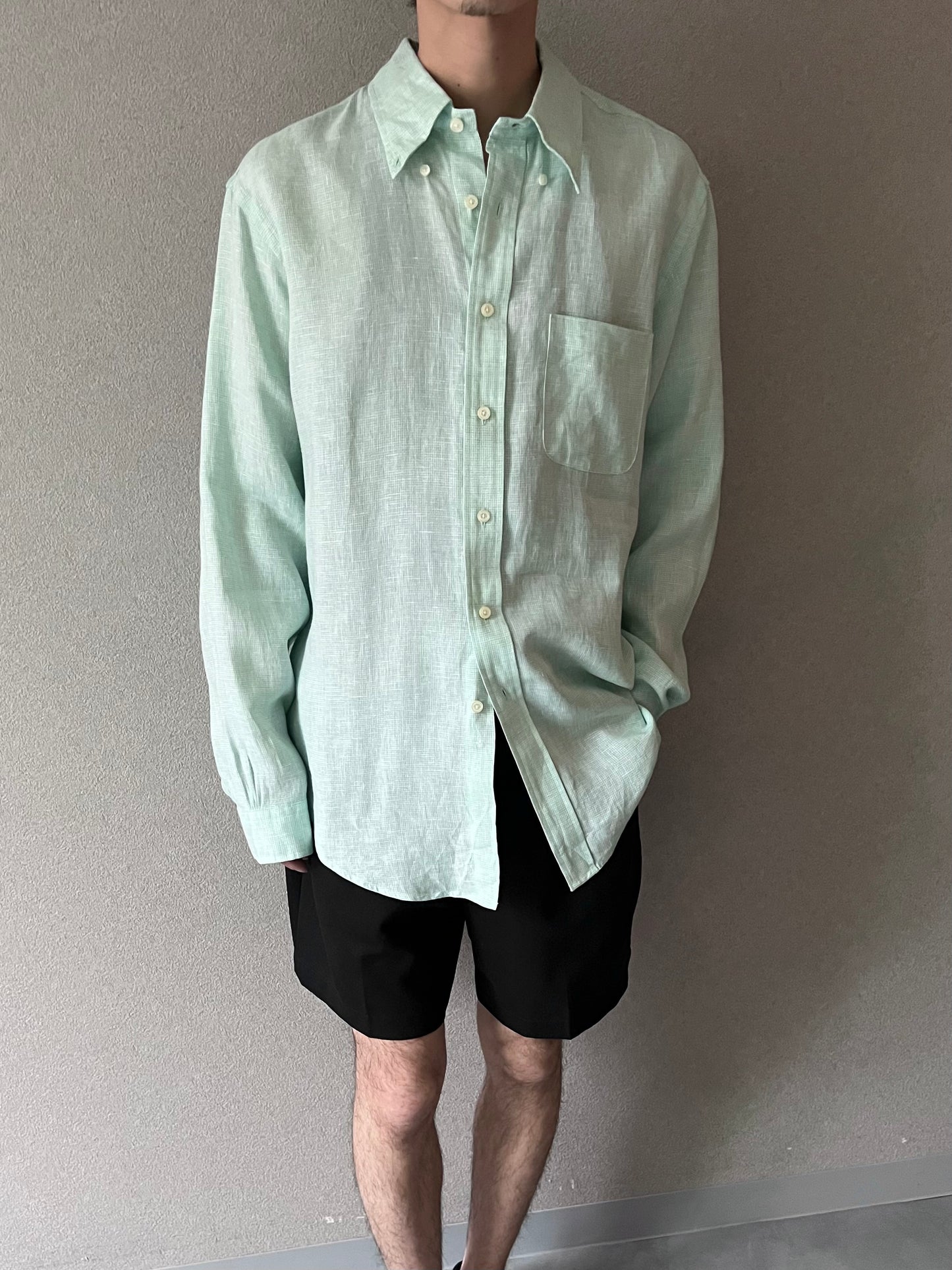 00's Brooks Brothers linen BD shirt