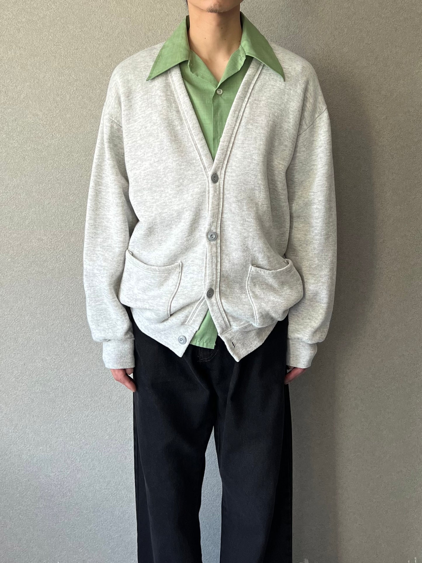 90's JERZEES sweat cardigan “Made in USA”