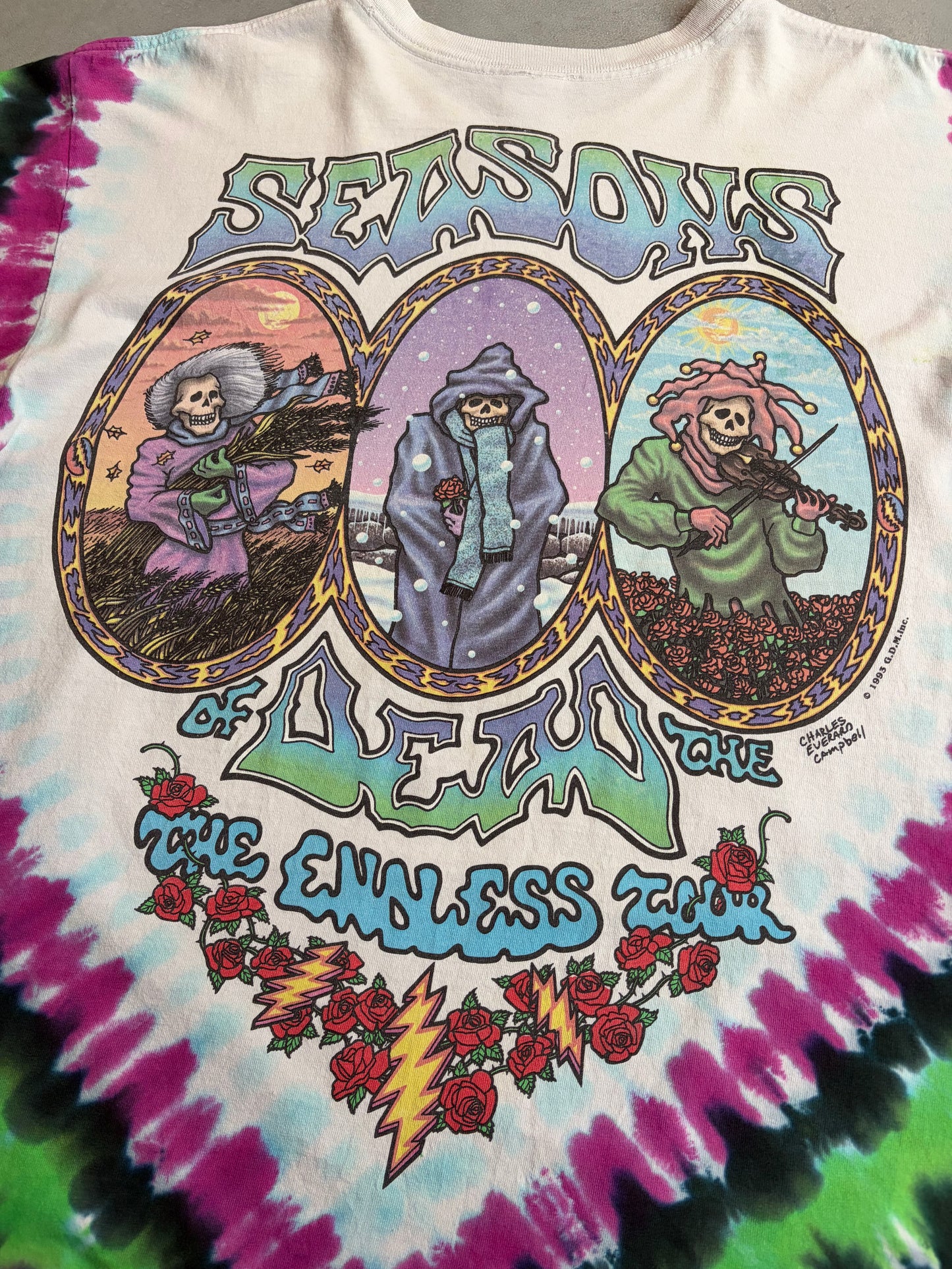 90's Grateful Dead music t-shirt