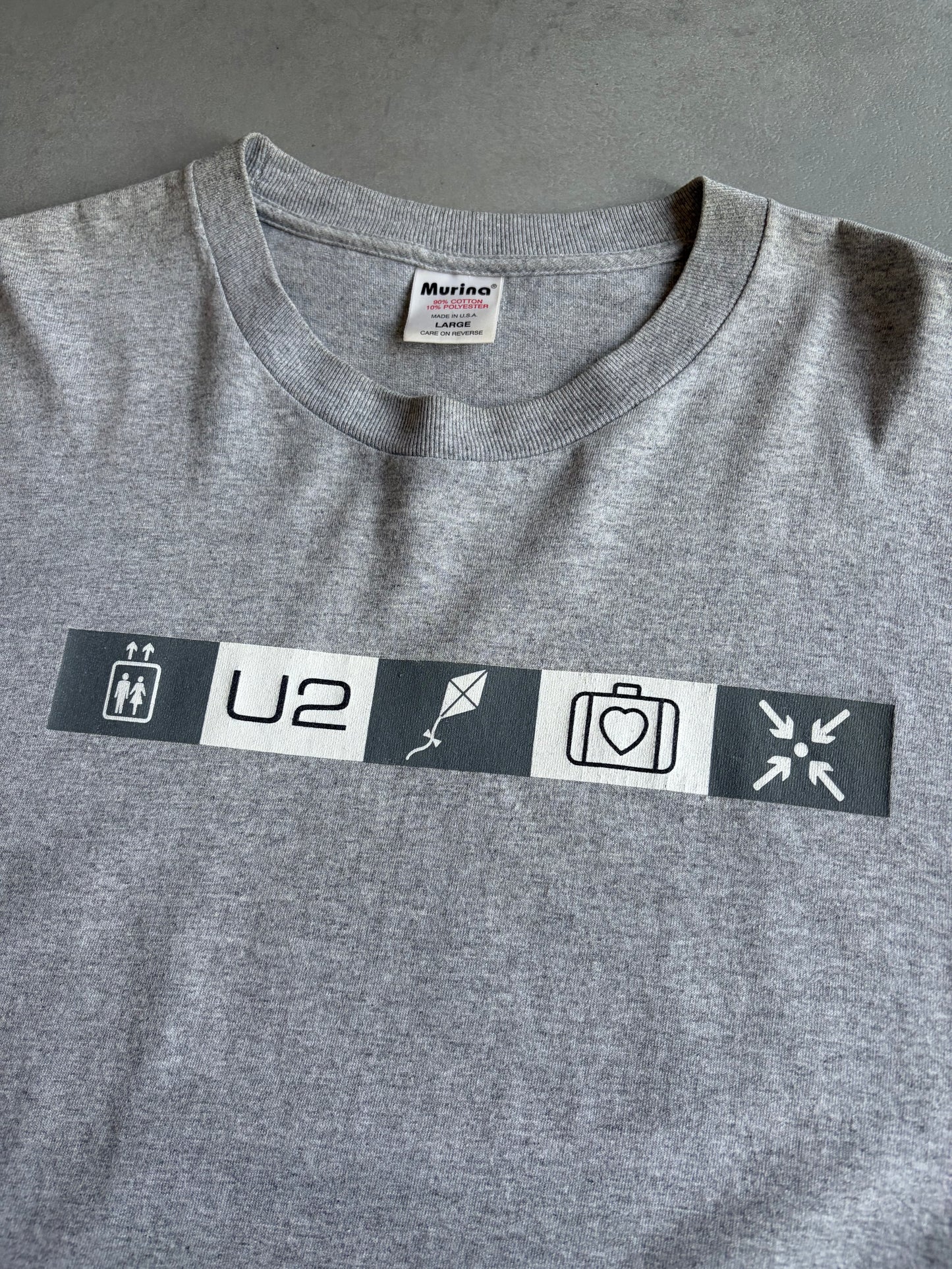 00's U2 music t-shirt "Made in USA"