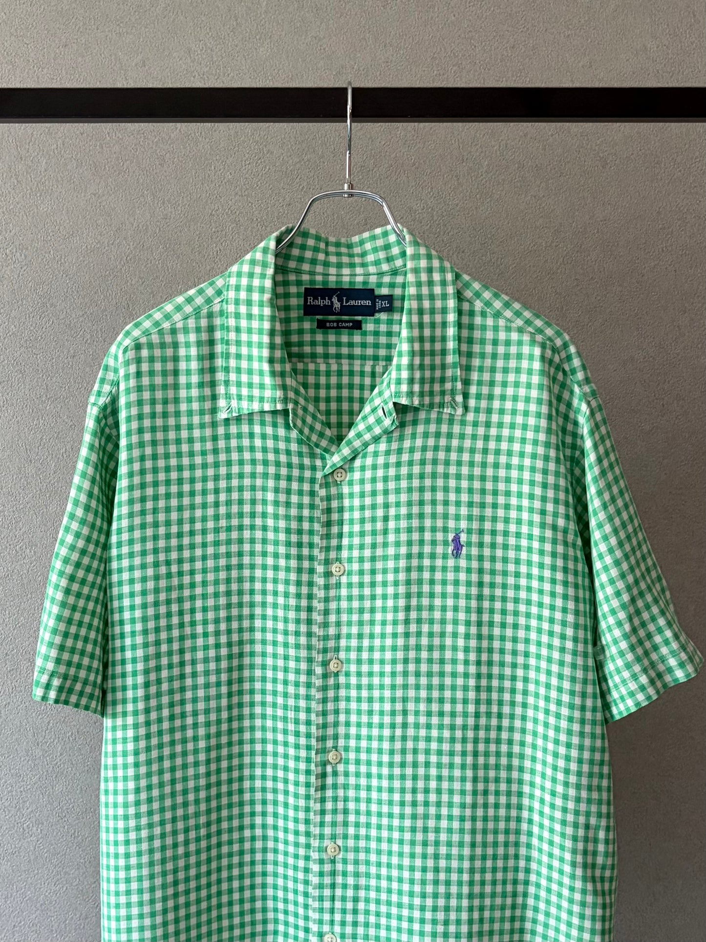 90's Polo Ralph Lauren open collar shirt “BOB CAMP”