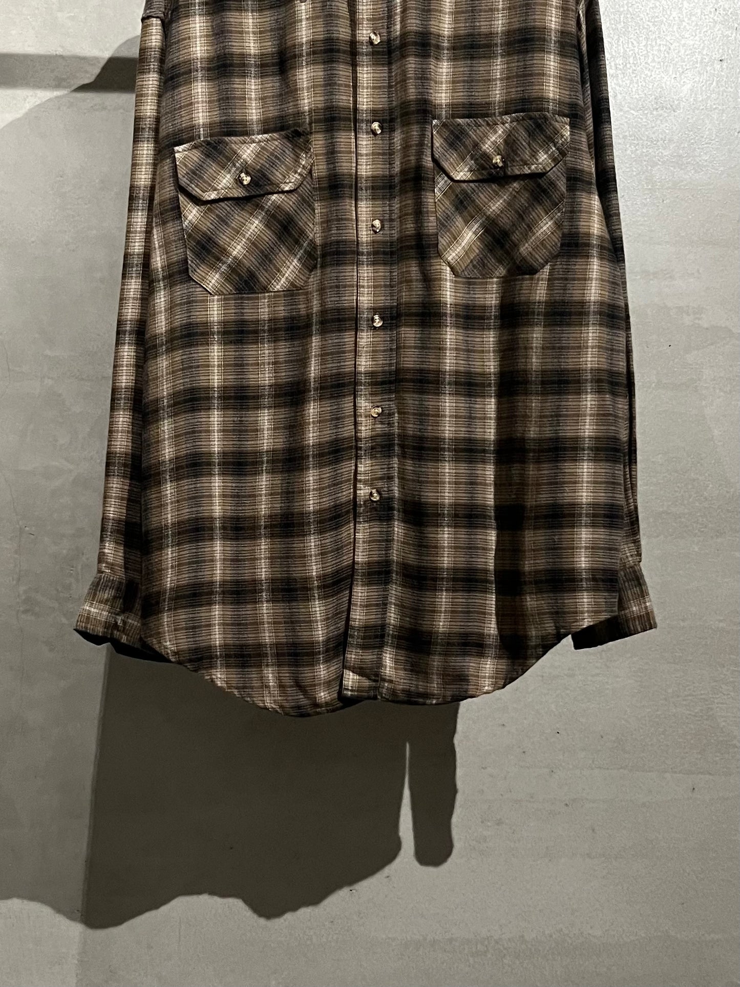 80's NORTHWEST TERRITORY acrylic flannel shirt